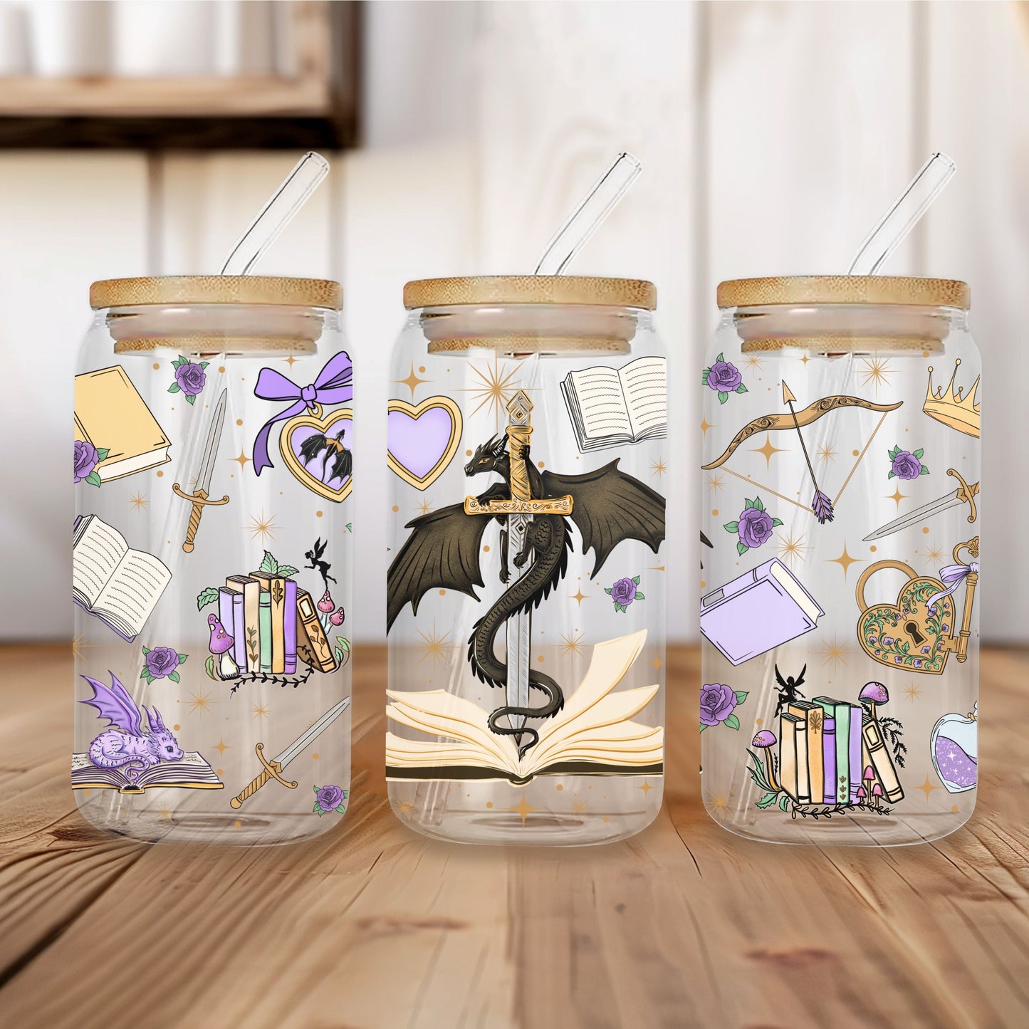 Fantasy themed wrap - Libbey glass