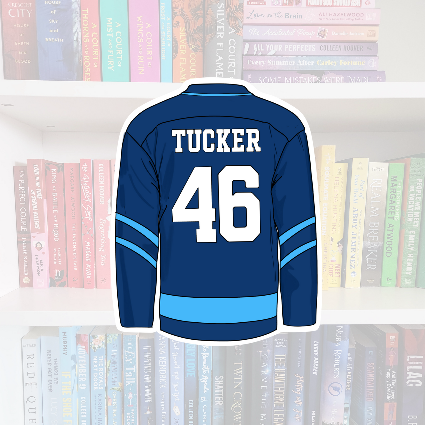 Off-Campus boys Jersey - bookish vinyl sticker | book merch | water resistant | Hockey romance