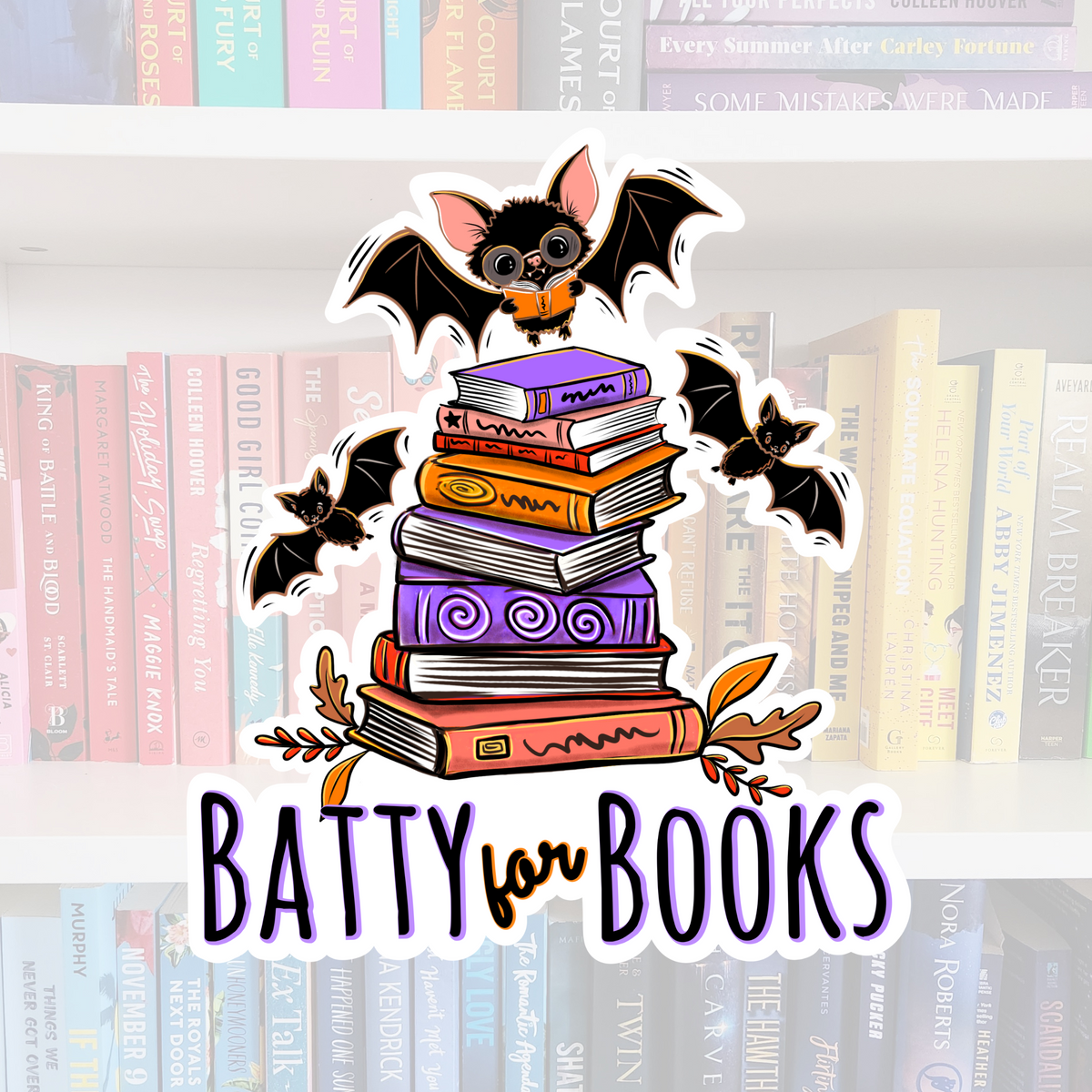 Batty For Books - Fall Bookish Sticker