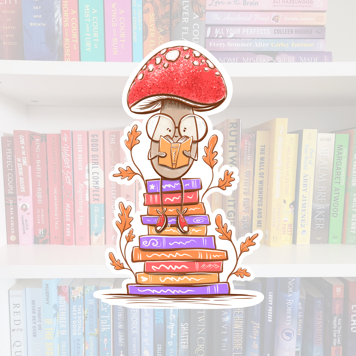 Mr. Mushroom - Fall Bookish Sticker