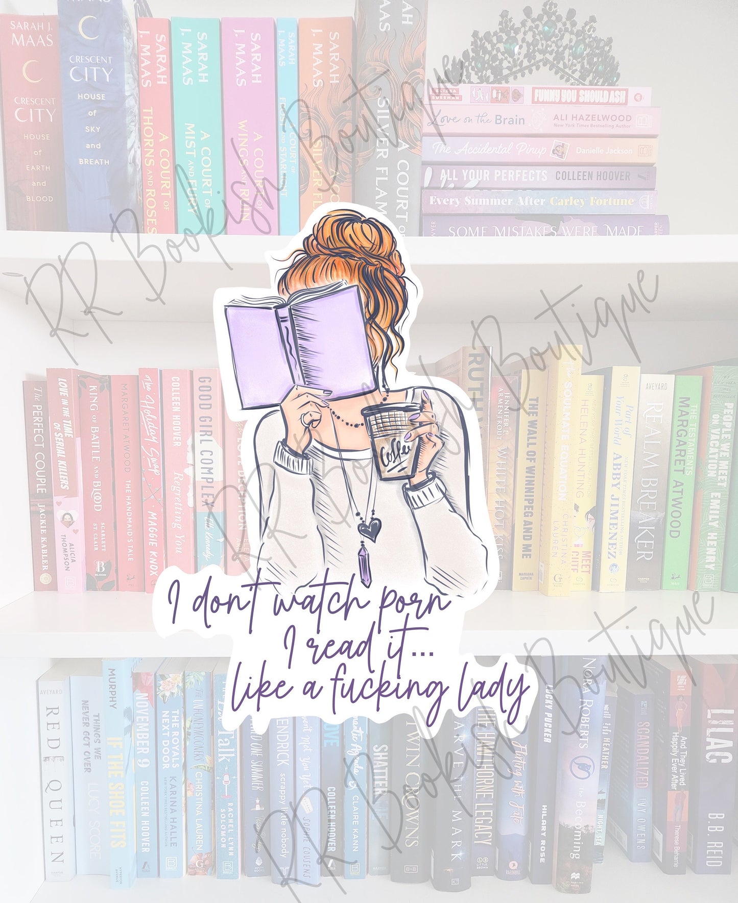 I Read Smut Sticker, Book Lover Vinyl Decal