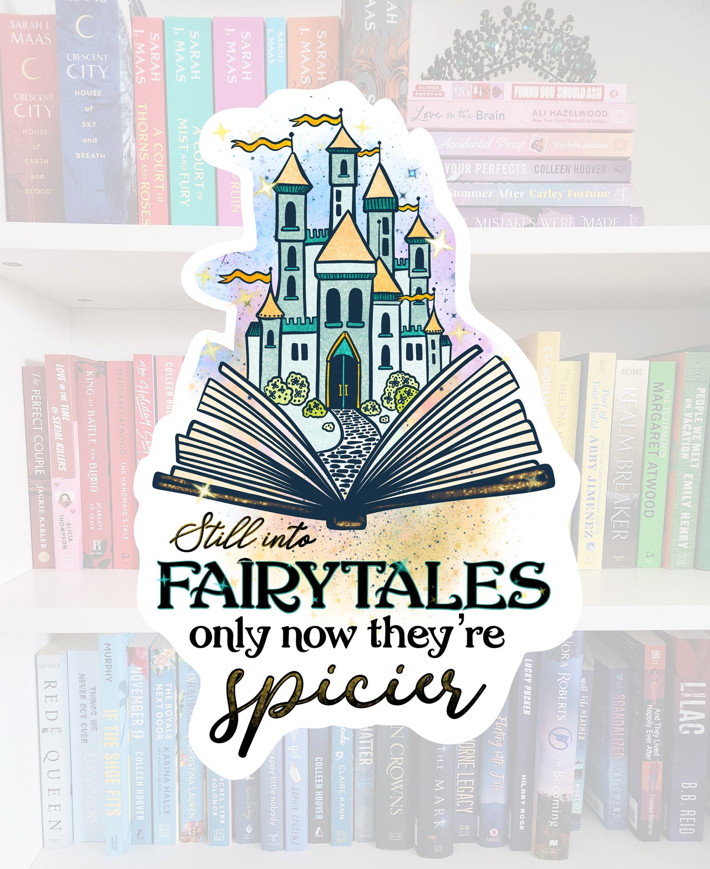 Spicy Fairytale Castle Vinyl Sticker | Booktok Reader Gift
