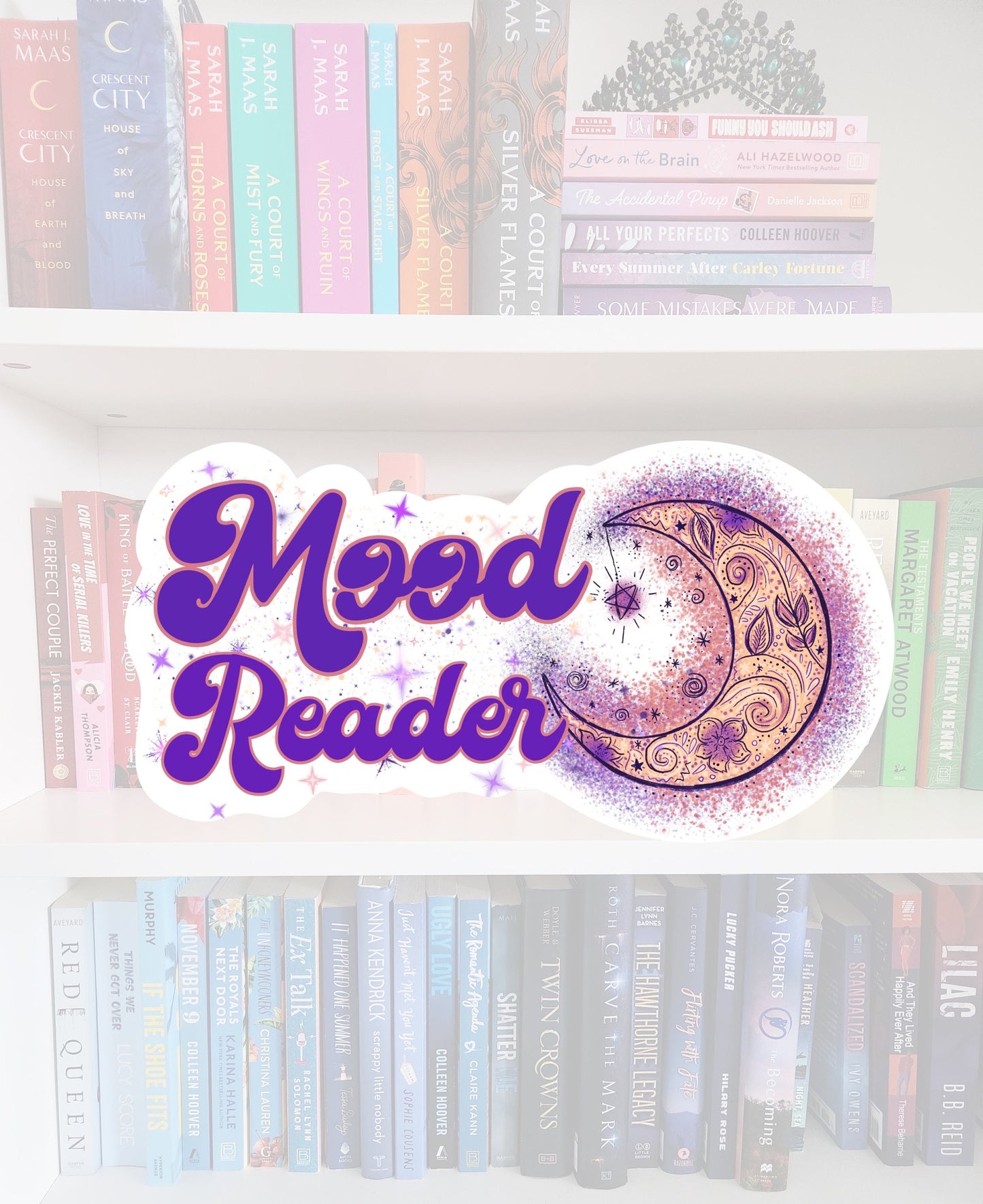 Mood Reader Sticker - Booktok, Whimsical Vinyl Sticker