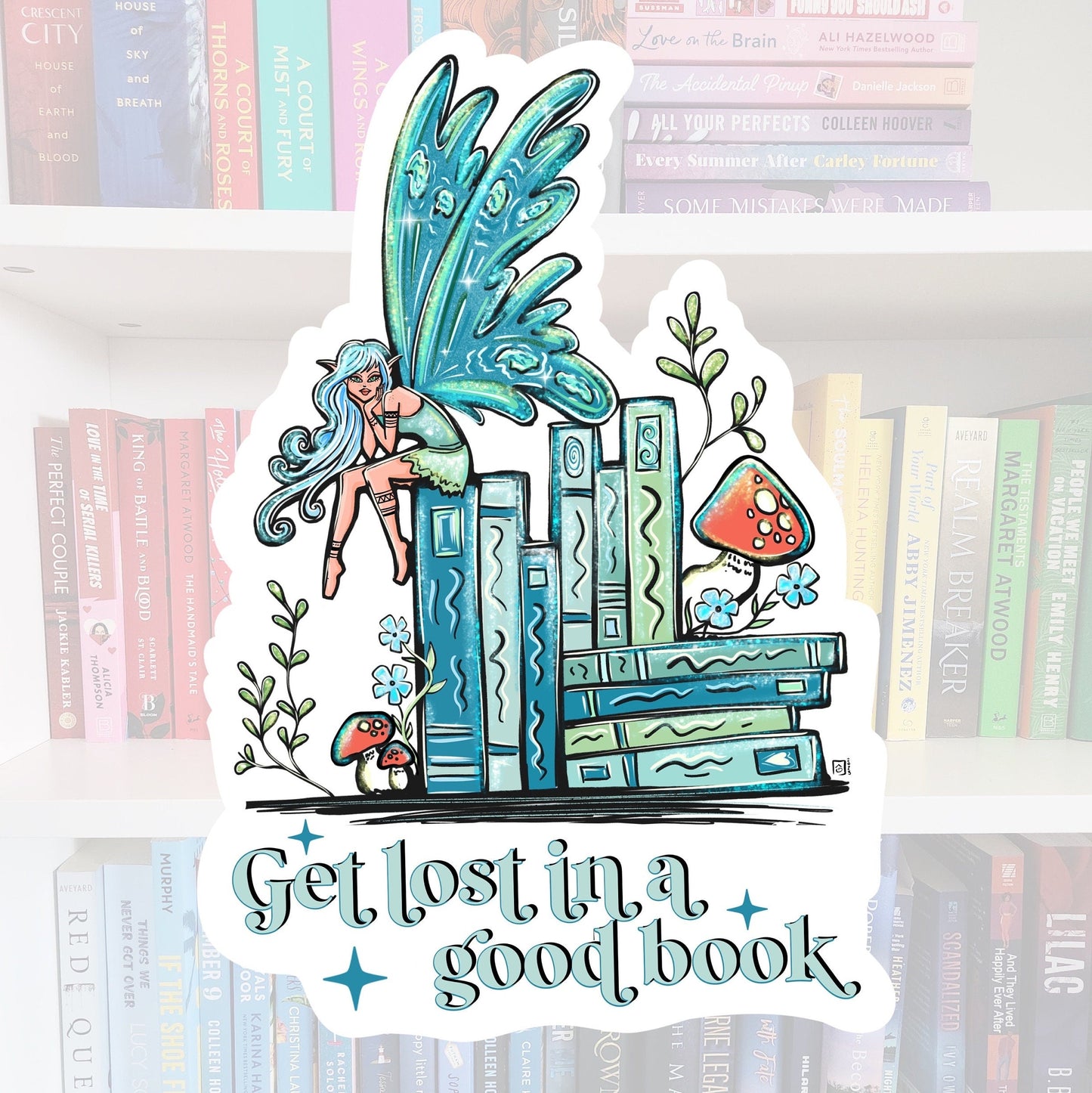 Fairy Book Sticker – Booktok Laptop Decal