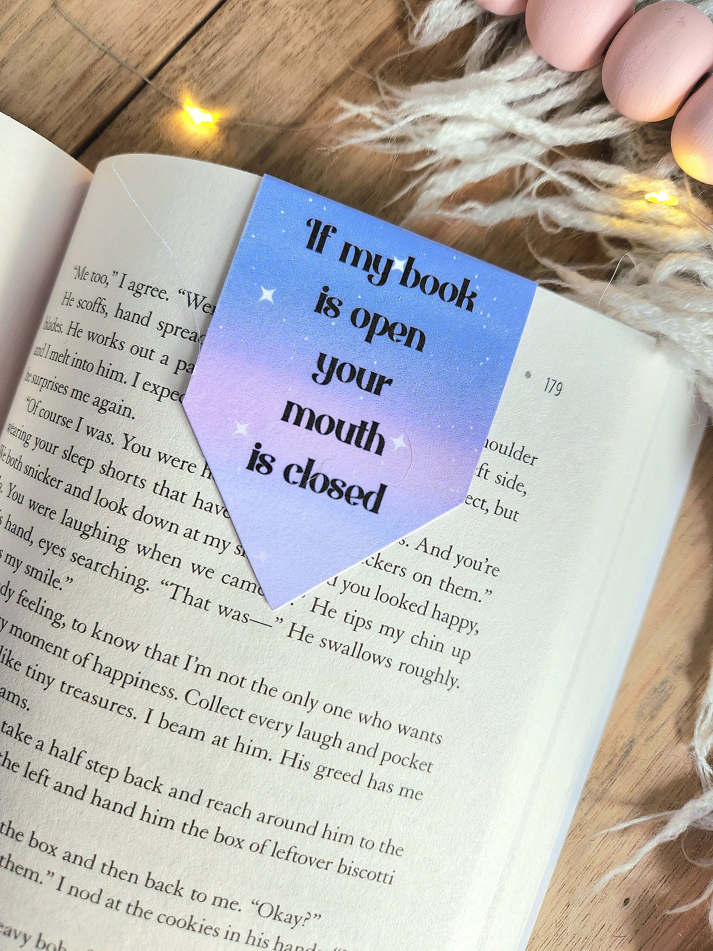 If my book is open your mouth is closed- magnetic bookmark | bookishmerch | whimsy | bookish | reader | page holder, magnet | booktok