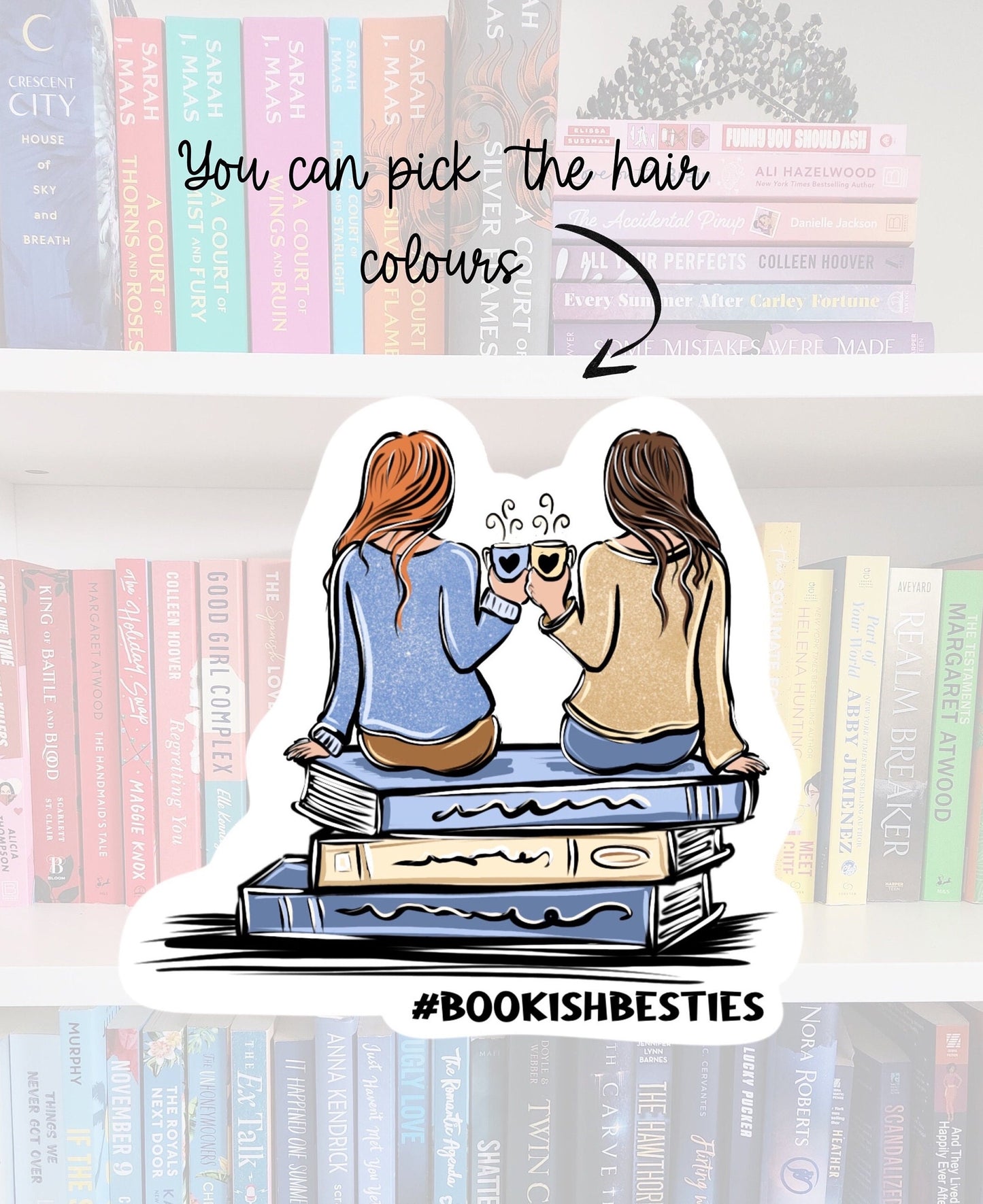 Bookish Besties #2- sticker / booktok / book addict / bookish gifts / chapters | bookish merch | booktok | bookstagram