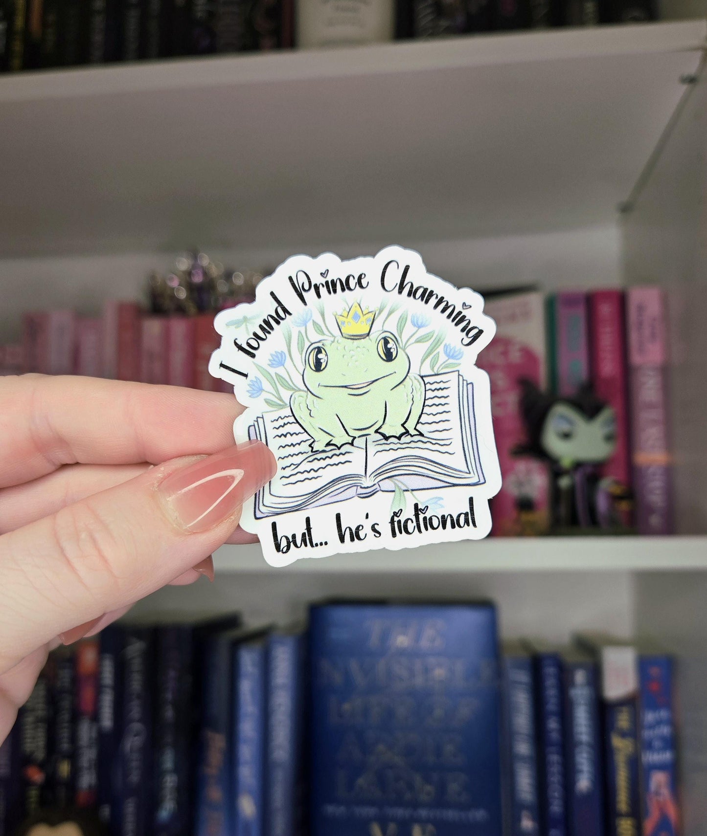 I found prince charming - bookish stickers / toad / book addict / whimsy / reader / water resistant | bookish gifts | e-reader | kindle