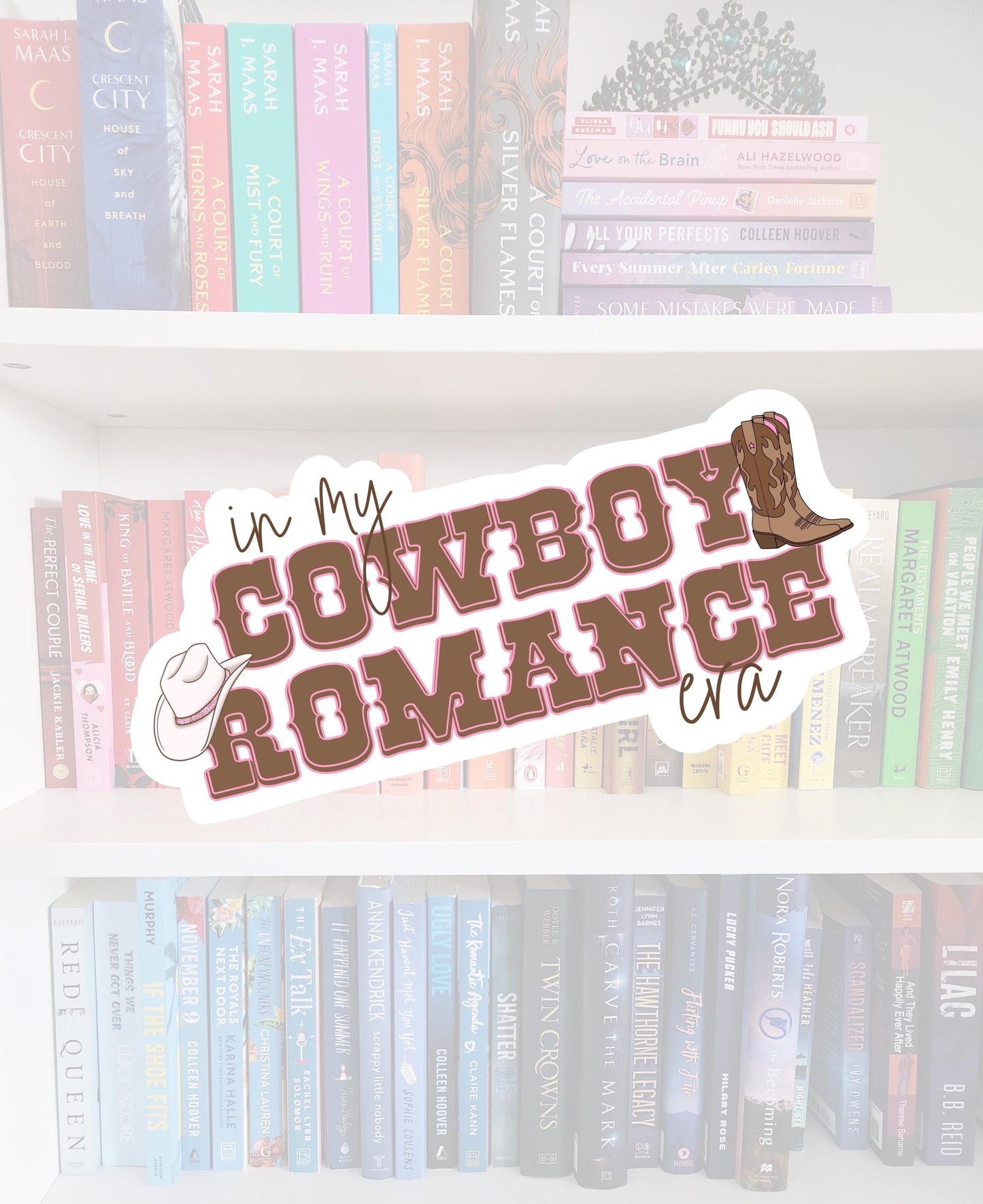 In My Cowboy Romance Era - vinyl Sticker, Book Lover Gift | Cowboy romance | bookish | water resistant