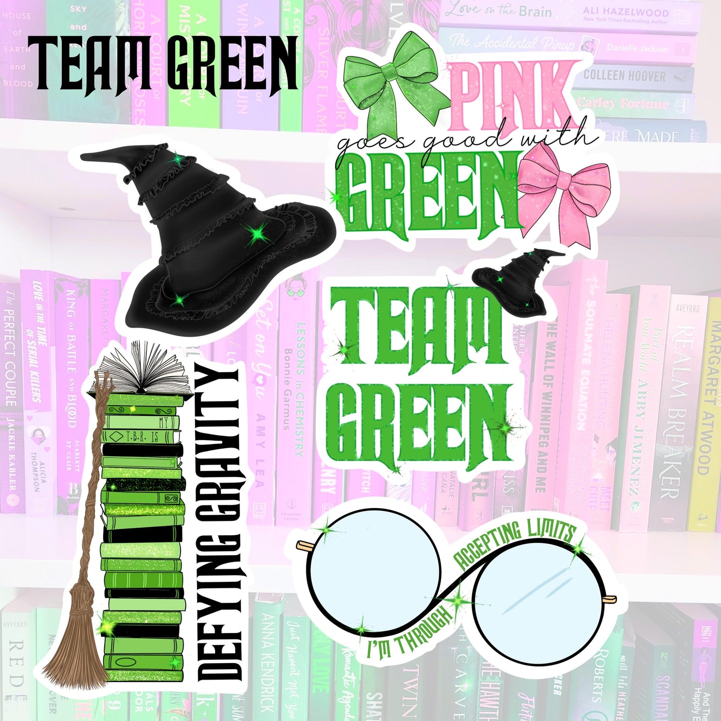 Wicked Inspired Sticker Bundles | Book Lover Laptop Stickers | kindle stickers | water resistant