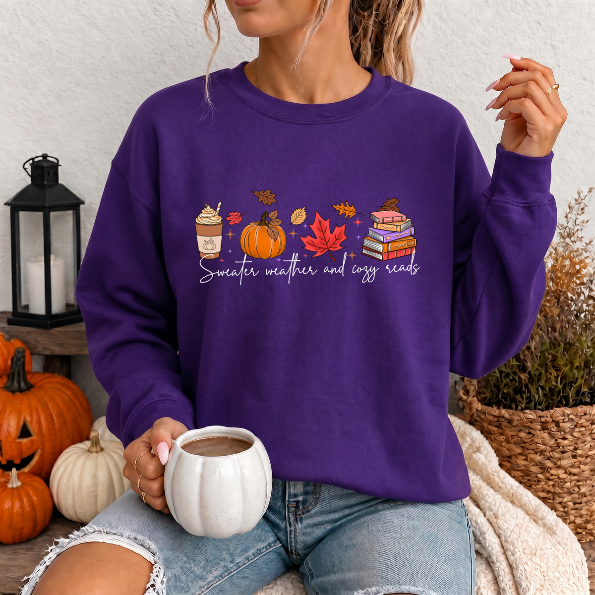 Sweater weather & cozy books