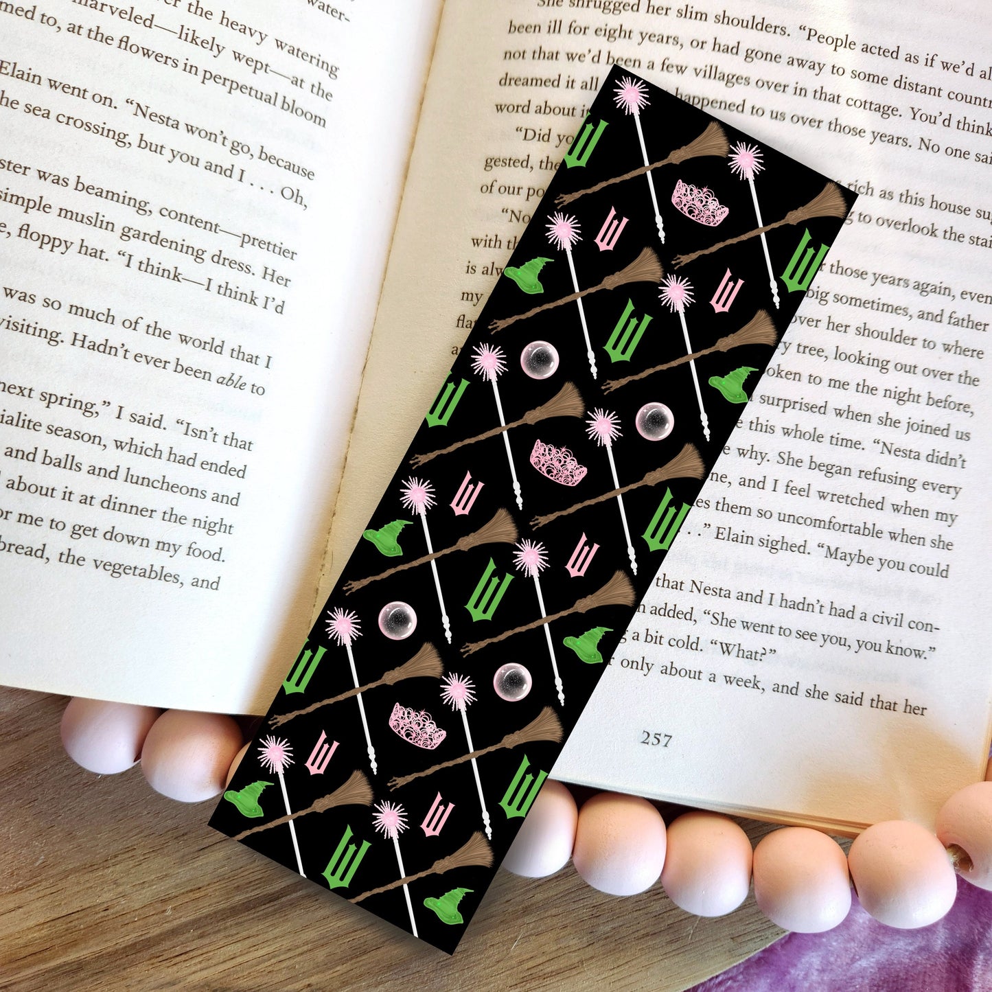 Wicked inspire pattern - handmade bookmark
