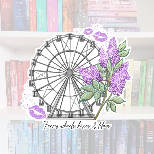 Ferris Wheels Kisses & Lilacs - vinyl sticker / T. SWIFT inspired