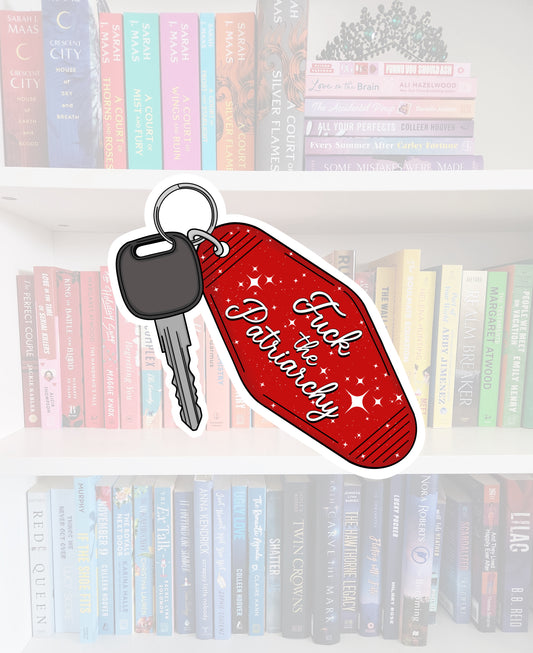 F*ck The Patriarchy Keychain Sticker