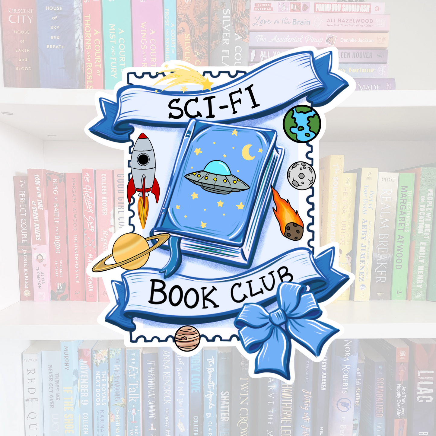 Book Genre Stamps- bookish vinyl sticker | book merch | water resistant