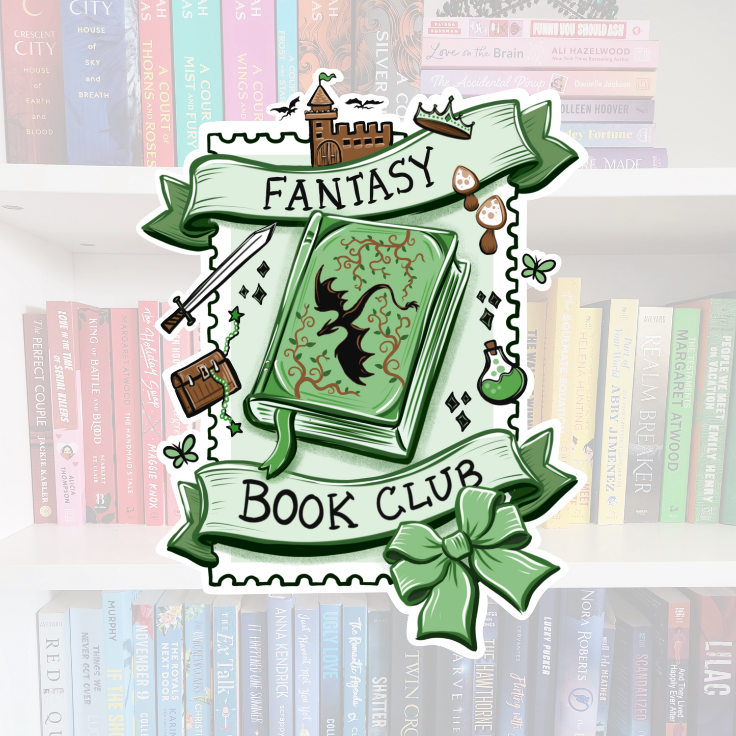 Book Genre Stamps- bookish vinyl sticker | book merch | water resistant