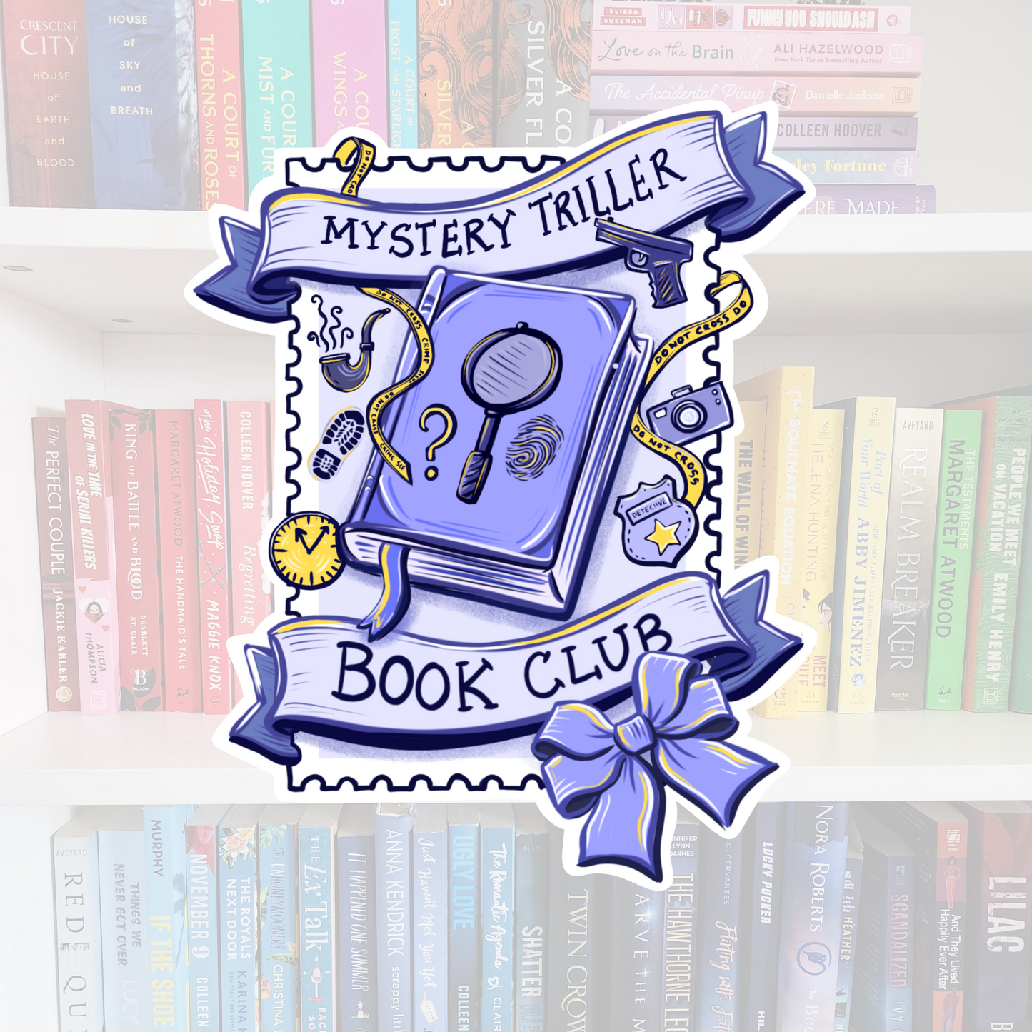 Book Genre Stamps- bookish vinyl sticker | book merch | water resistant