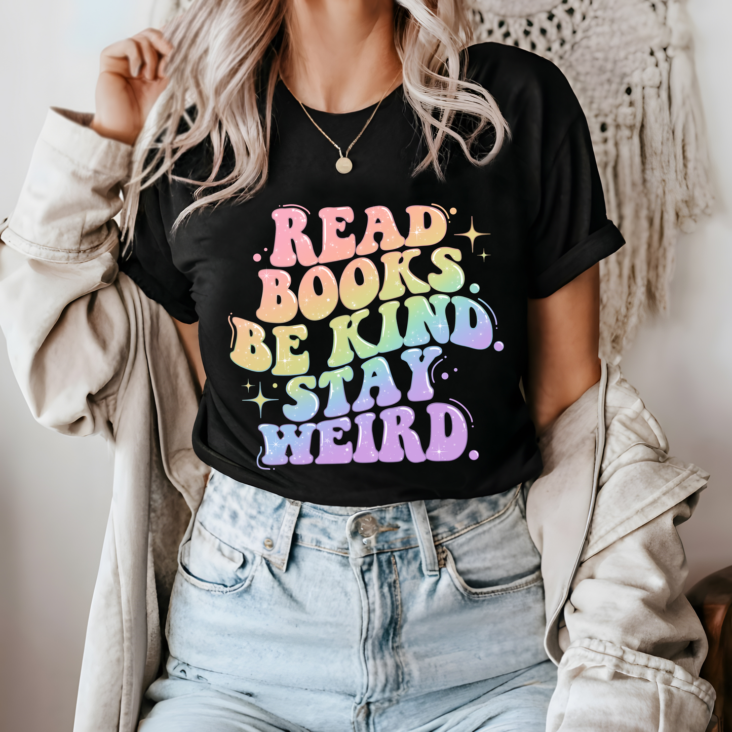 Read Books, Be Kind, Stay Weird - bookish tee | reading shirt