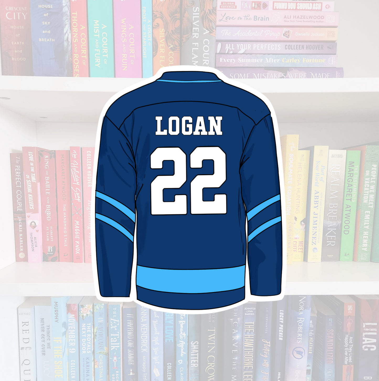 Off-Campus boys Jersey - bookish vinyl sticker | book merch | water resistant | Hockey romance