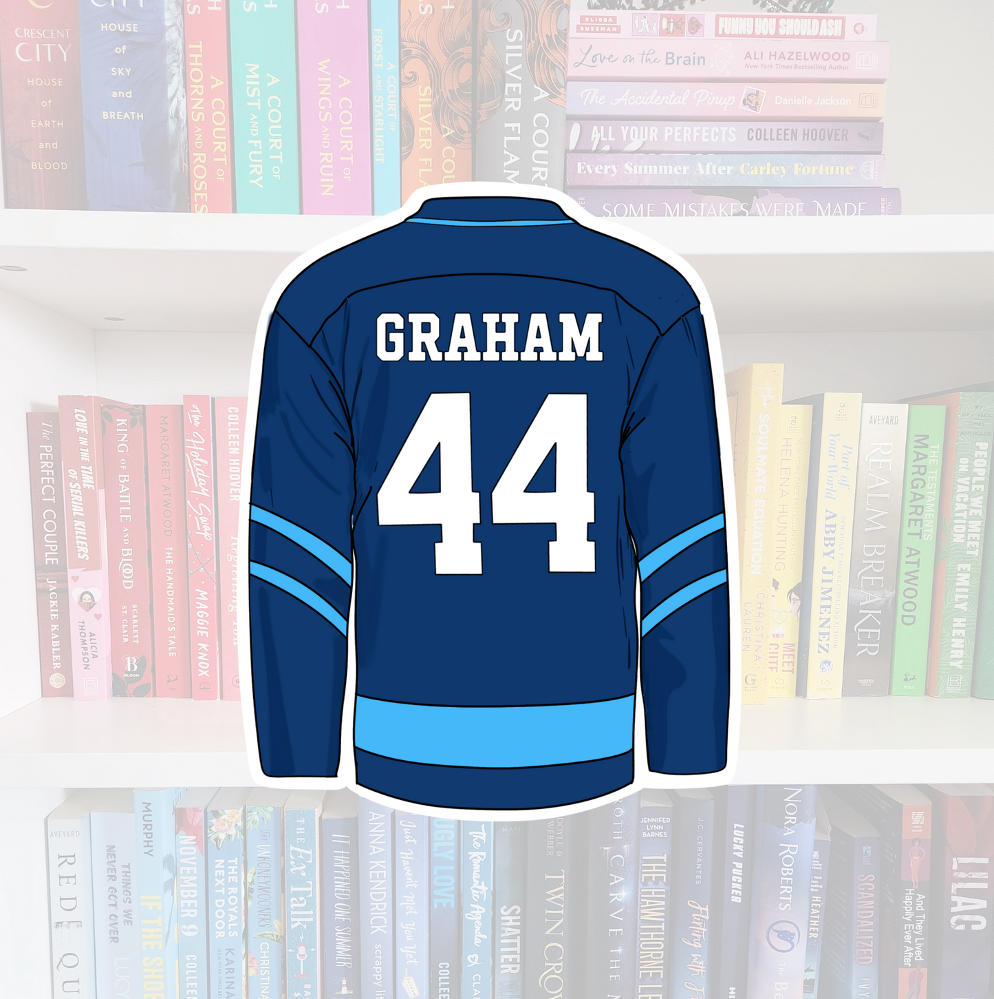 Off-Campus boys Jersey - bookish vinyl sticker | book merch | water resistant | Hockey romance