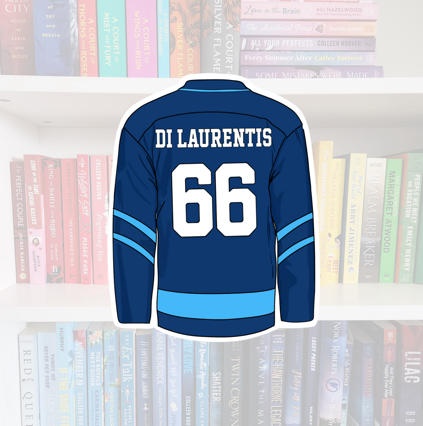 Off-Campus boys Jersey - bookish vinyl sticker | book merch | water resistant | Hockey romance
