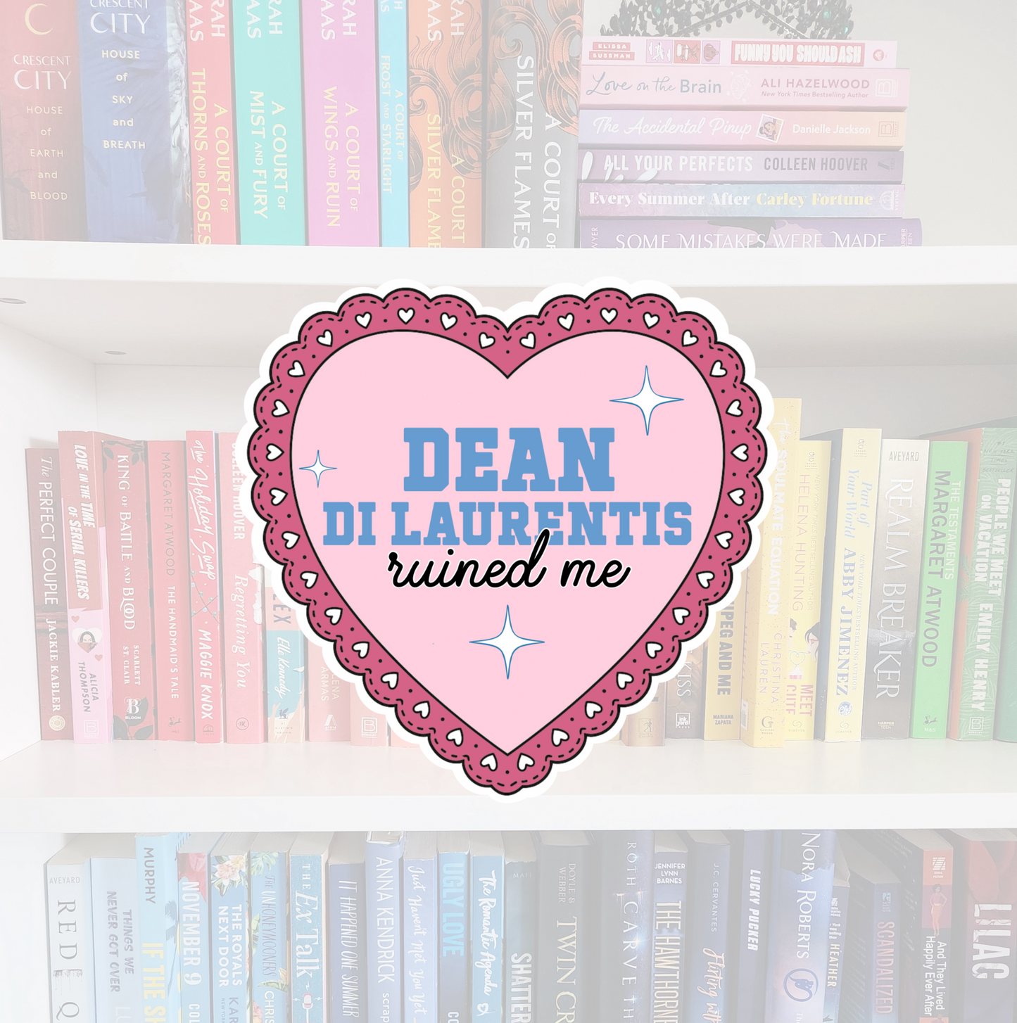 Off-Campus boys  - heart bookish vinyl sticker | book merch | water resistant | Hockey romance
