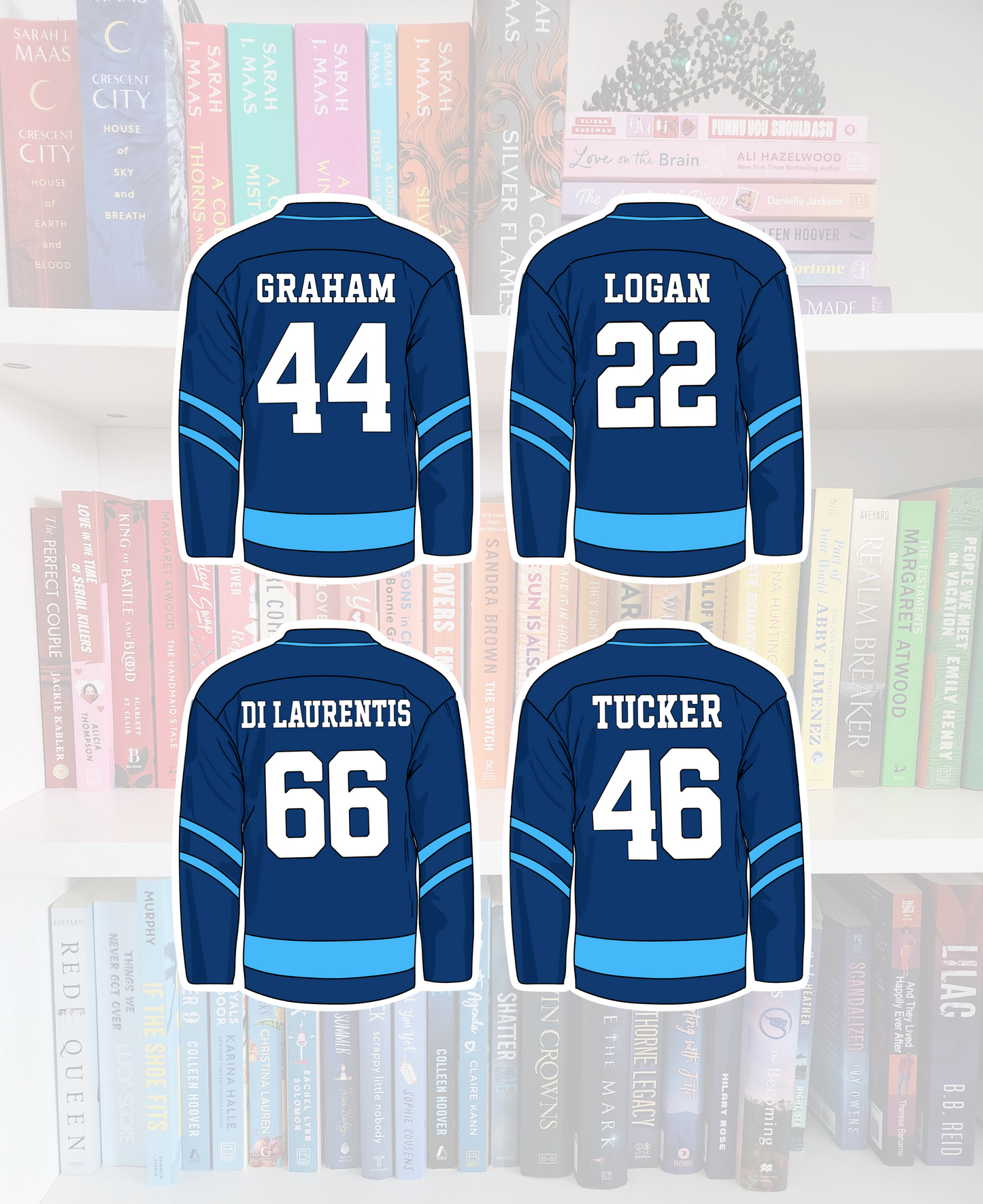 Off-Campus boys Jersey - bookish vinyl sticker | book merch | water resistant | Hockey romance
