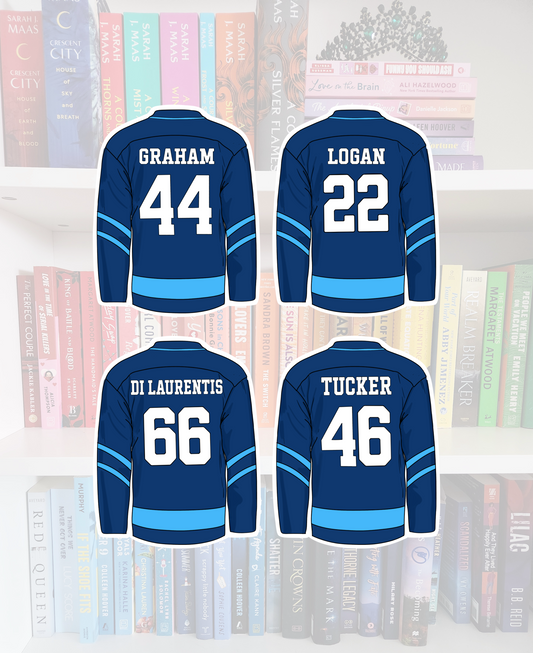 Off-Campus boys Jersey - bookish vinyl sticker | book merch | water resistant | Hockey romance