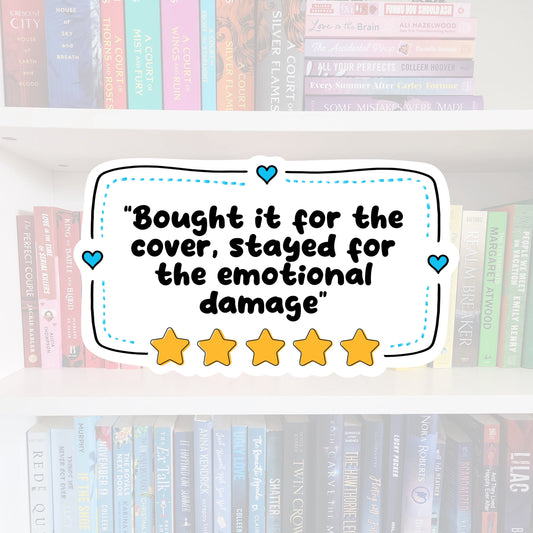 Book Review | 5 Stars - bookish vinyl sticker | book merch | water resistant | Goose