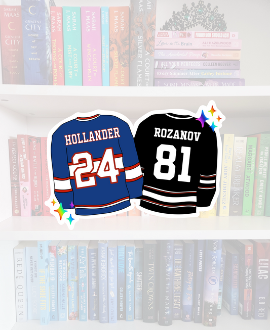 24 / 81 Hockey Jersey - bookish sticker | Heated Rivalry inspired