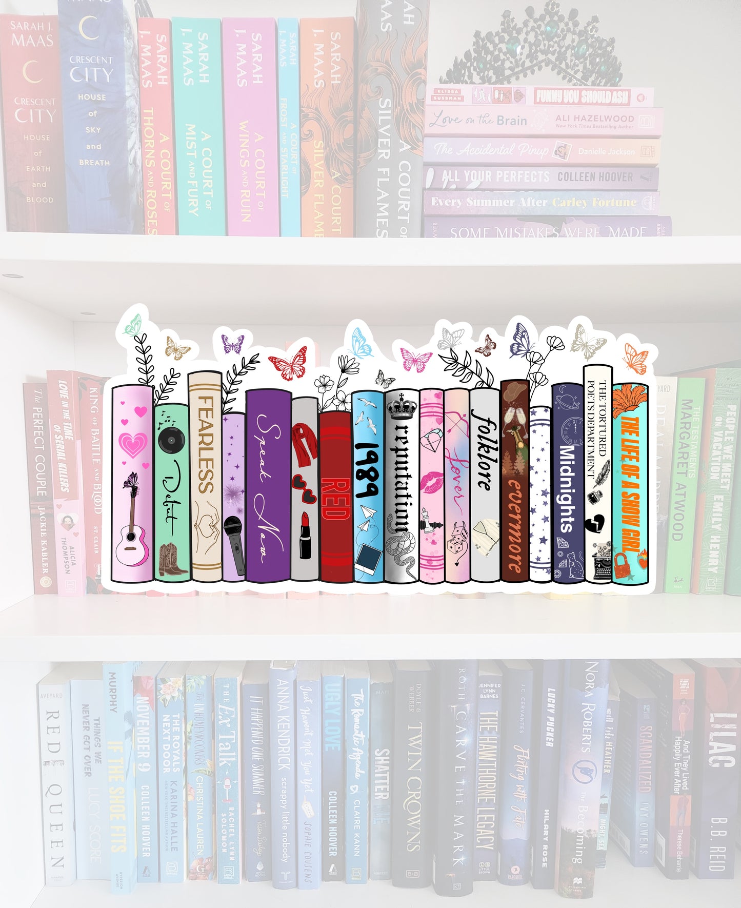 T.Swift Book spines | Inspired bookish vinyl sticker | book merch | water resistant
