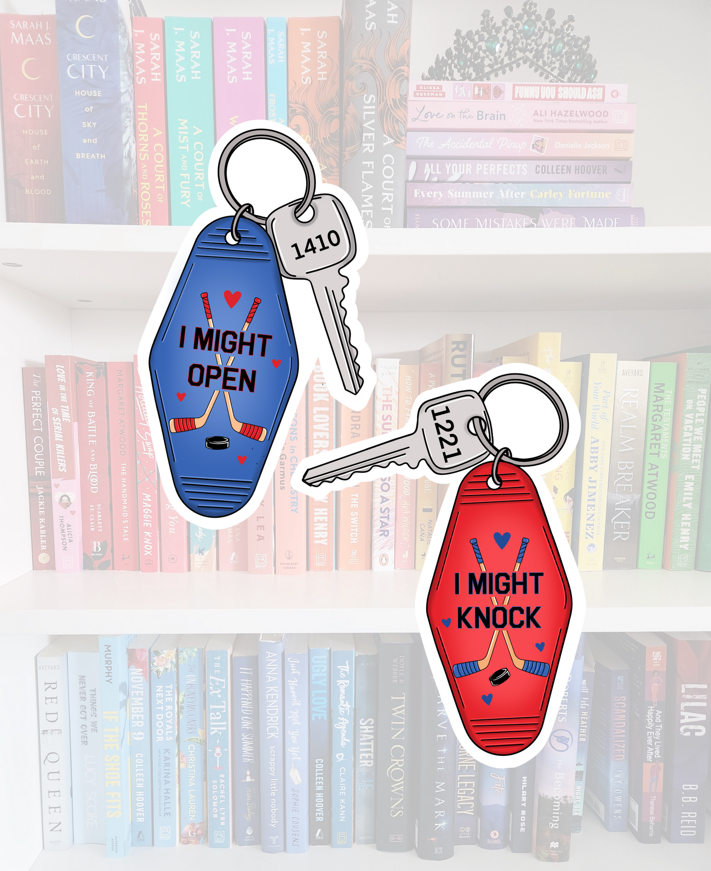 I might knock / I might open- bookish sticker pack | Heated Rivalry inspired
