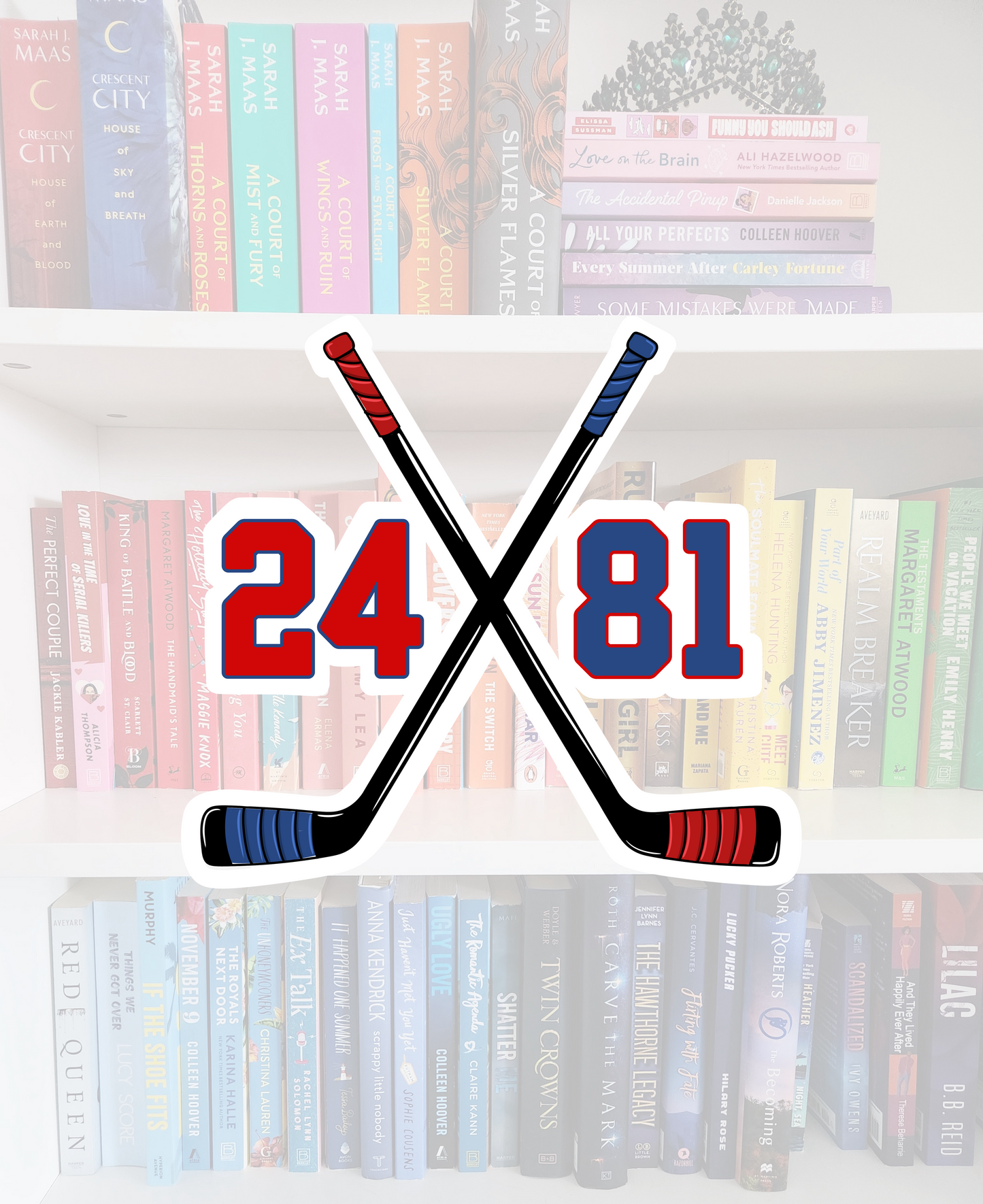 24 / 81 Hockey Romance - bookish sticker | Heated Rivalry inspired