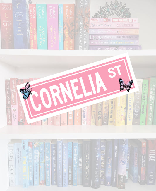 Cornelia Street Sign - Vinyl sticker | Water resistant | Swiftie | Lyrics | Kindle Sticker