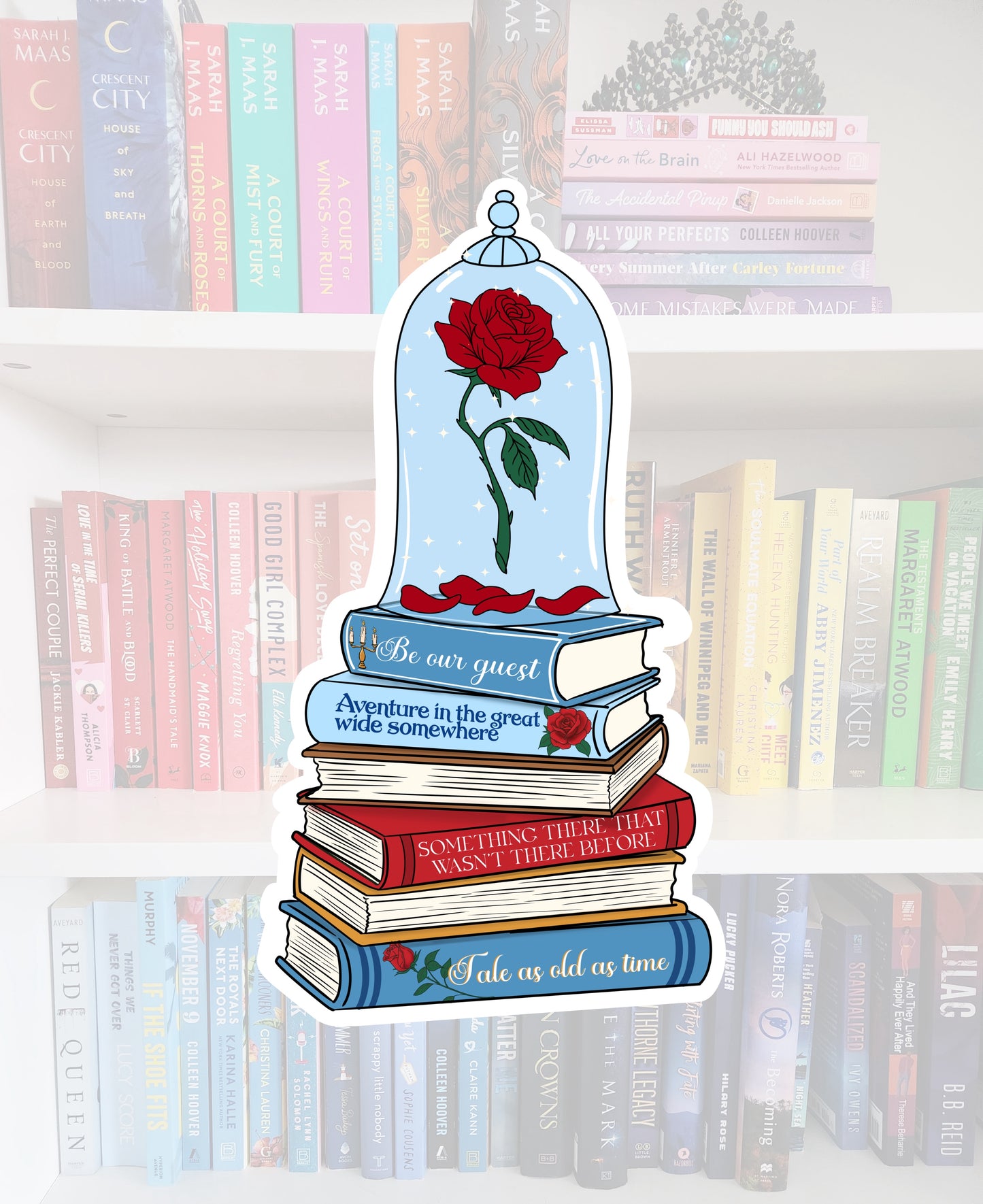 Tale as old as time - bookish vinyl sticker | book merch | water resistant