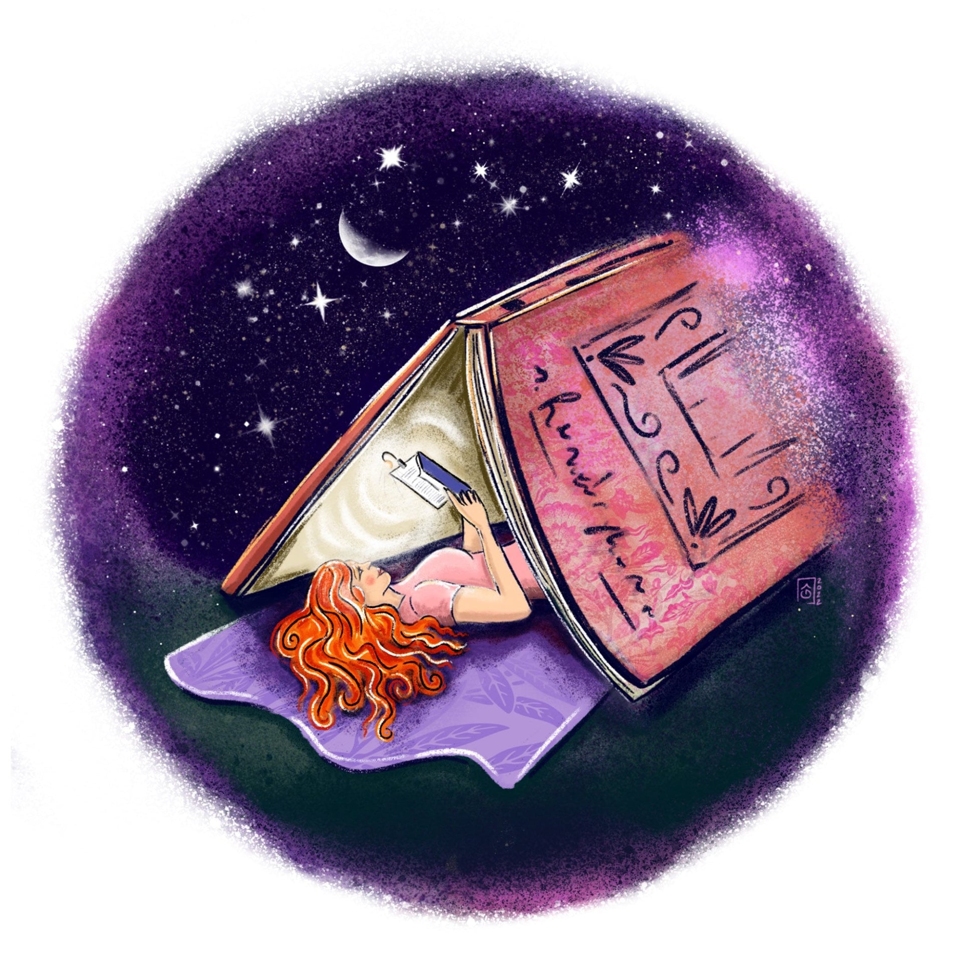 Book Tent Vinyl Sticker