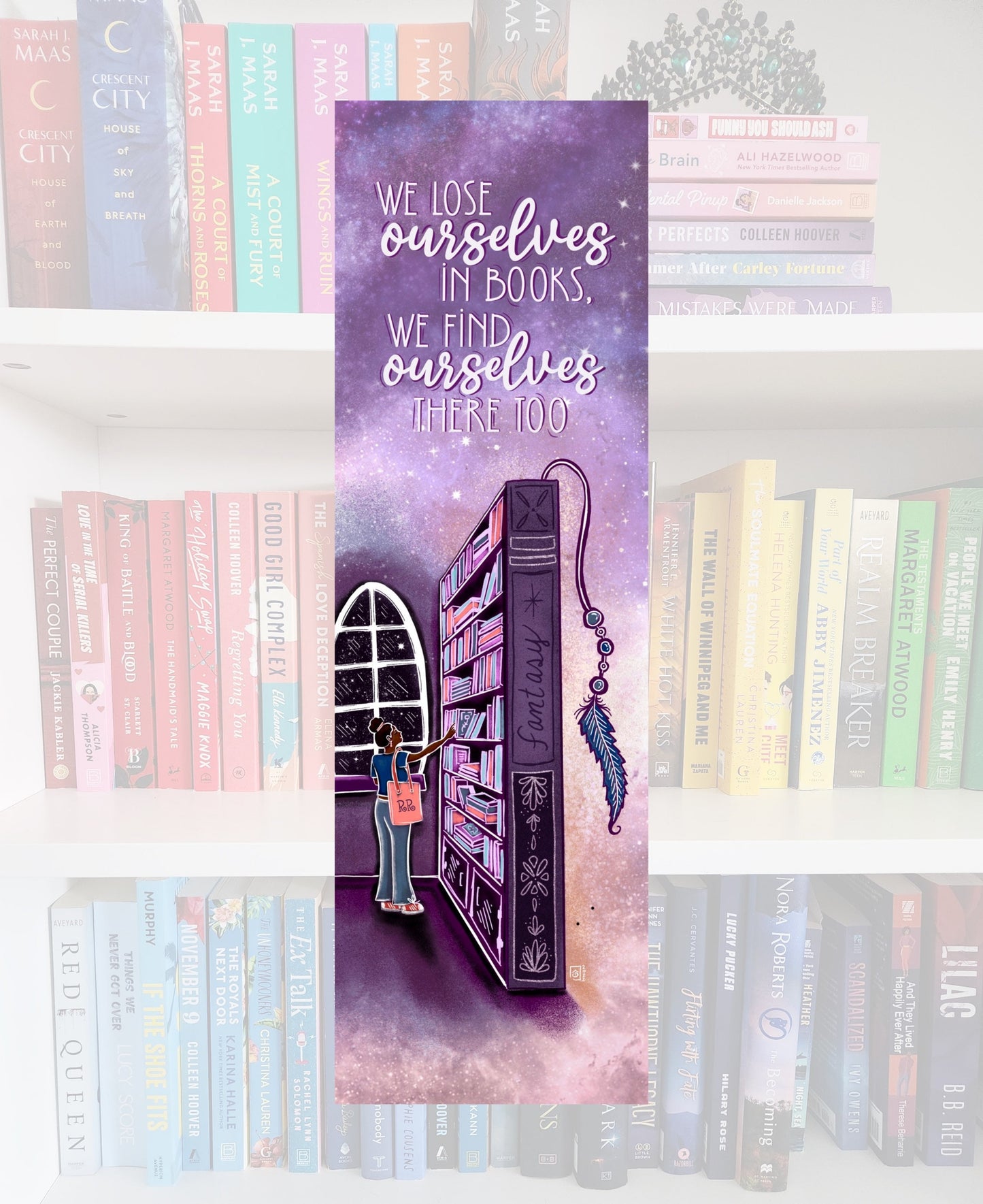 Bookstore Bookmark, Fantasy Books Design