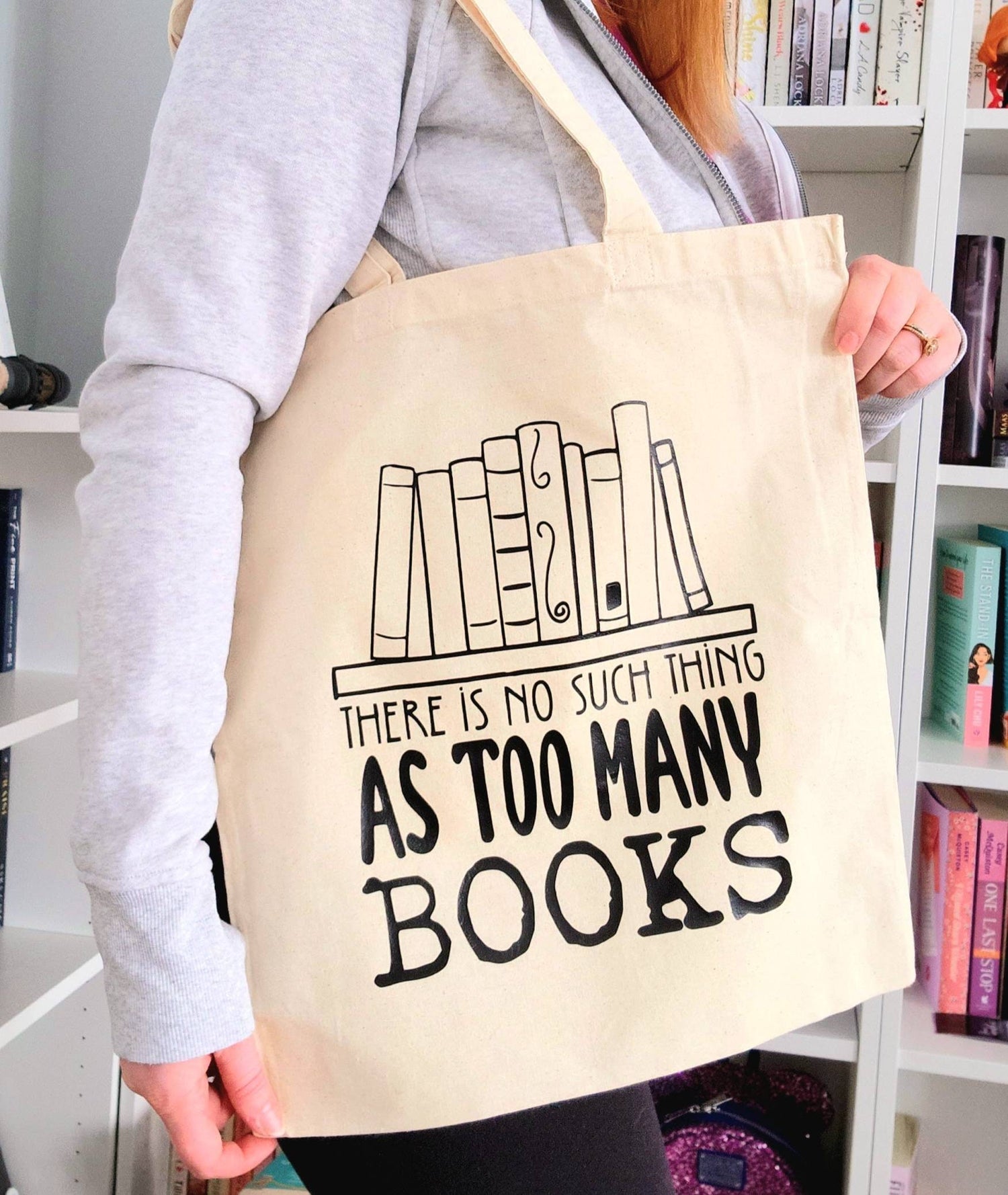 No Such Thing As Too Many Books TOTE | bookish | bookaddict | reader | book lover