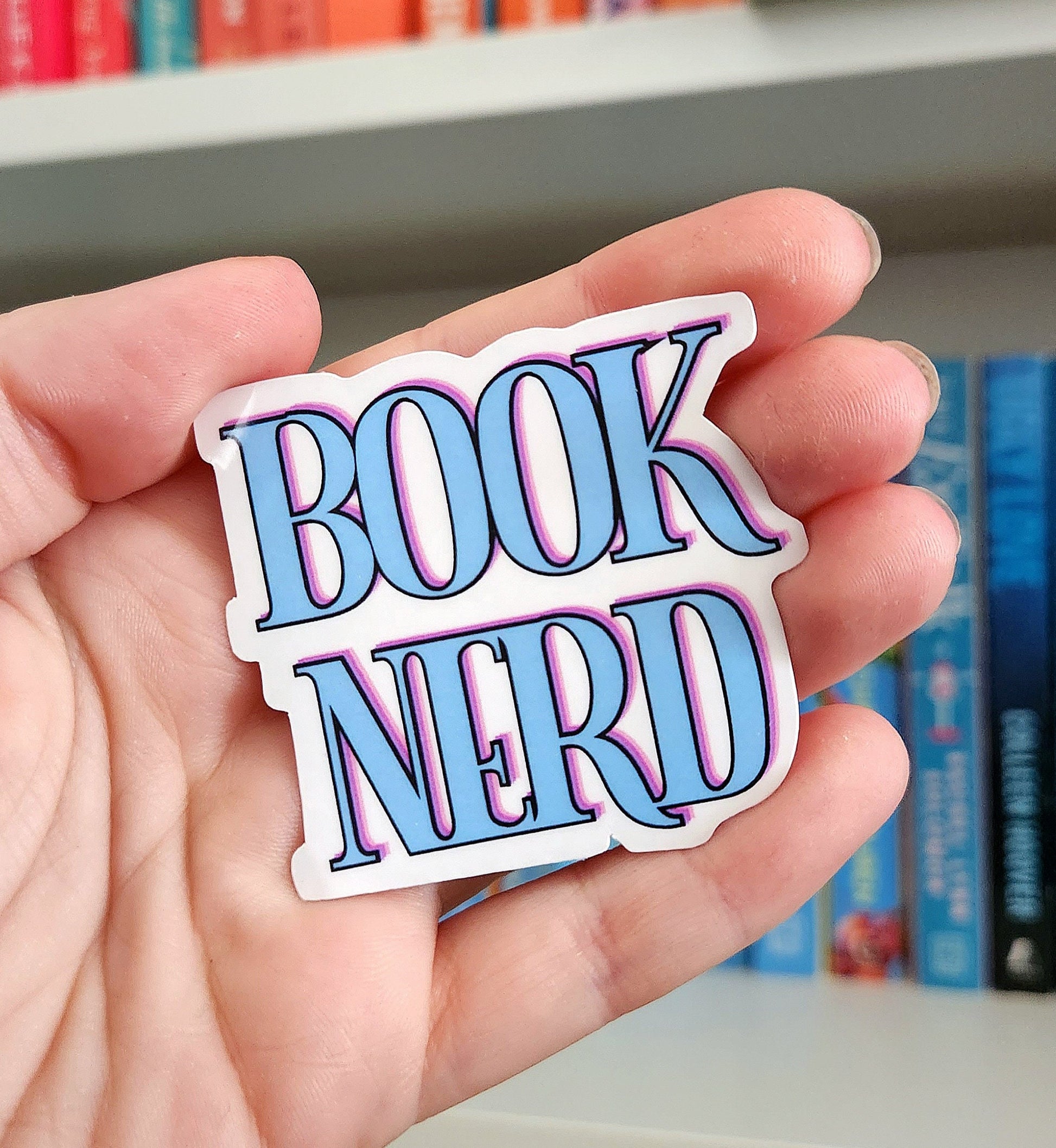 Book Nerd Sticker – Booktok Reader, Water Resistant