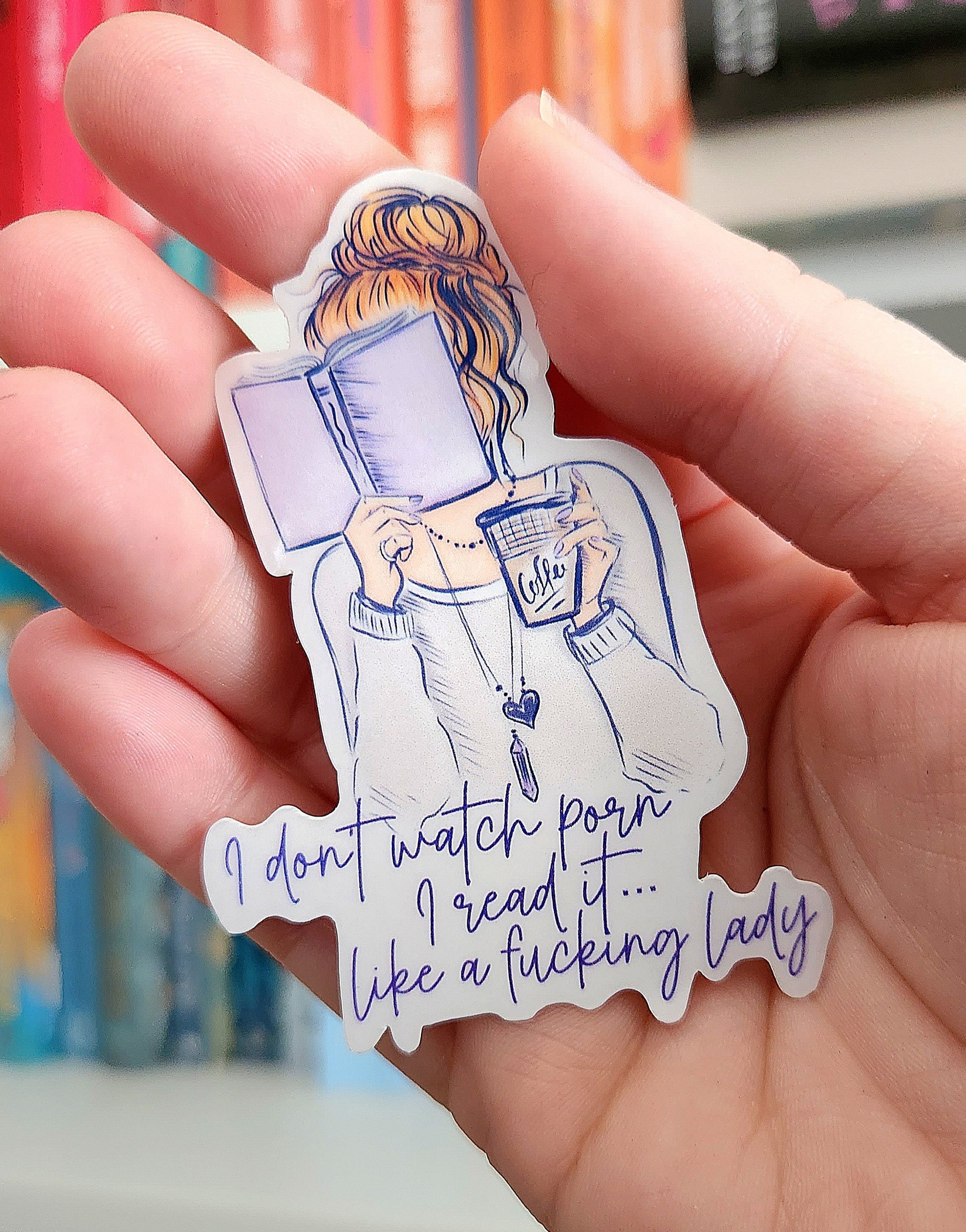 I Read Smut Sticker, Book Lover Vinyl Decal