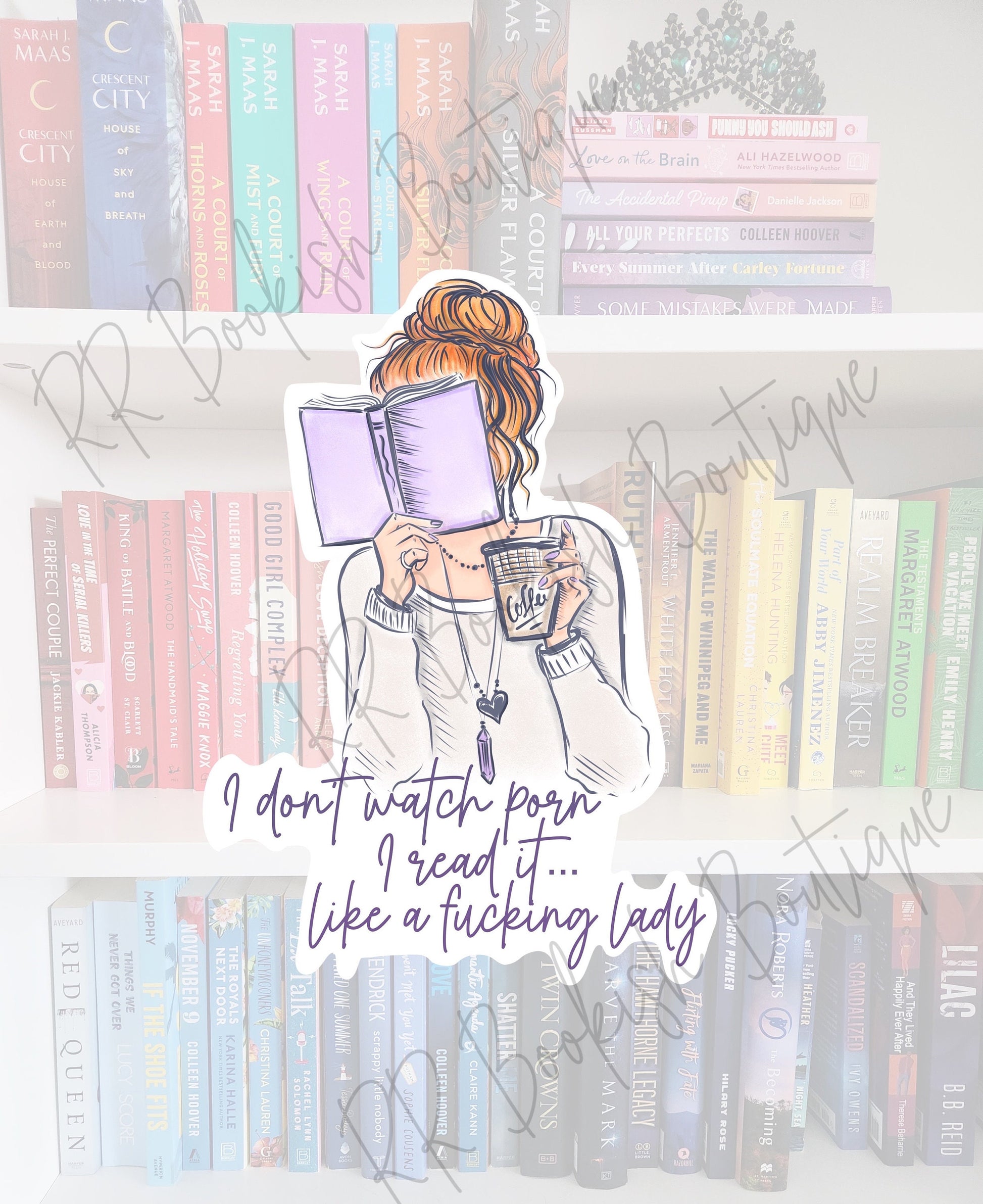I Read Smut Sticker, Book Lover Vinyl Decal
