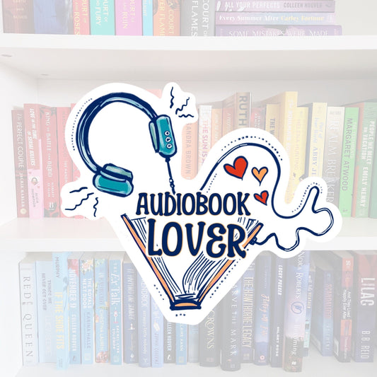 Audiobook lover - sticker / booktok / book addict / reader / water resistant | bookish gifts | booktok