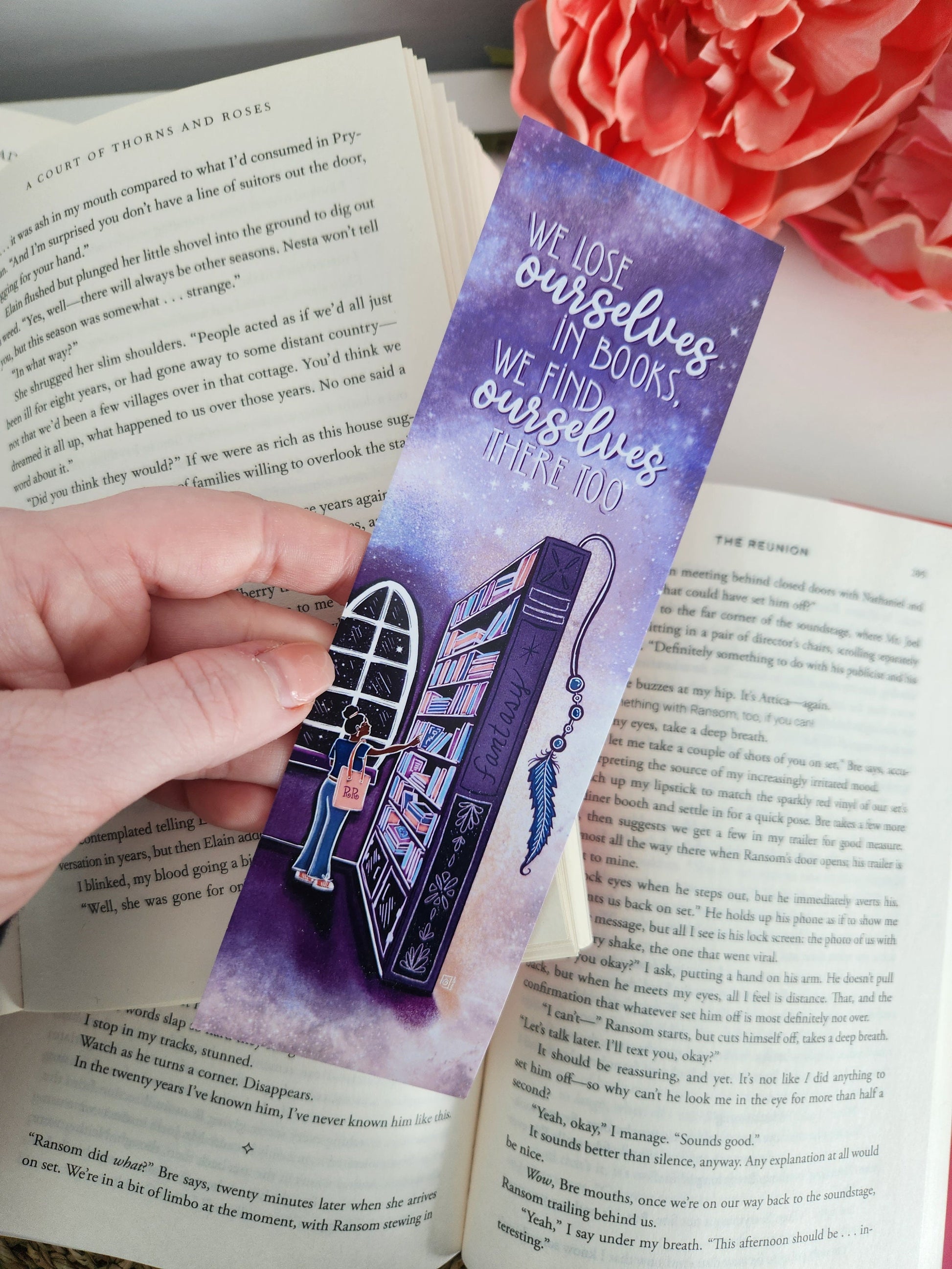Bookstore Bookmark, Fantasy Books Design