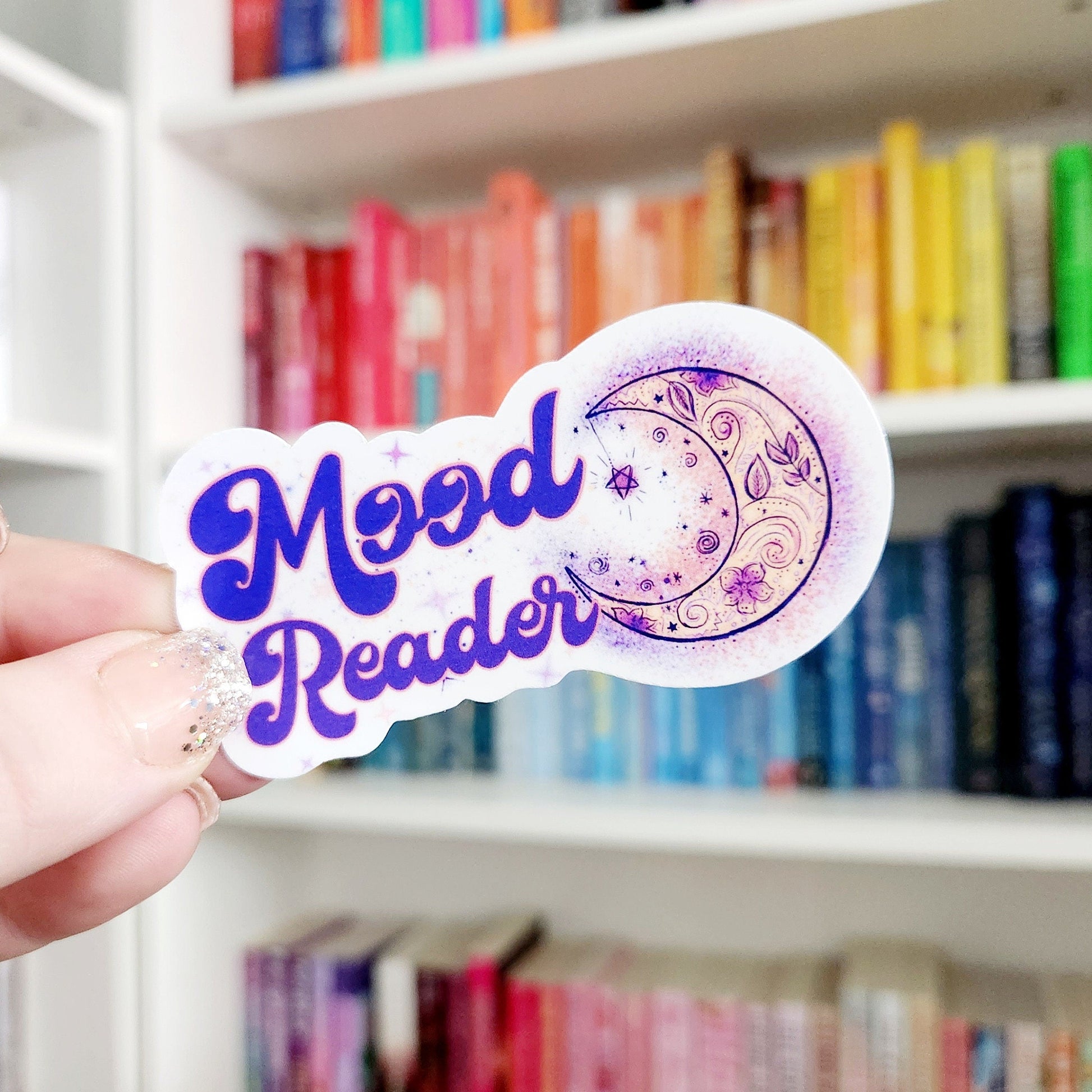 Mood Reader Sticker - Booktok, Whimsical Vinyl Sticker