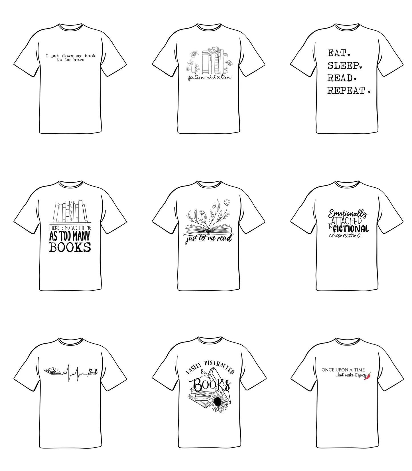 Book Lover Gift Box – T-Shirt, Tote, Tumbler, Stickers, Bookmarks