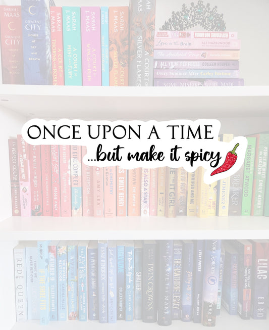 Spicy Booktok Sticker, Book Addict, Water Resistant