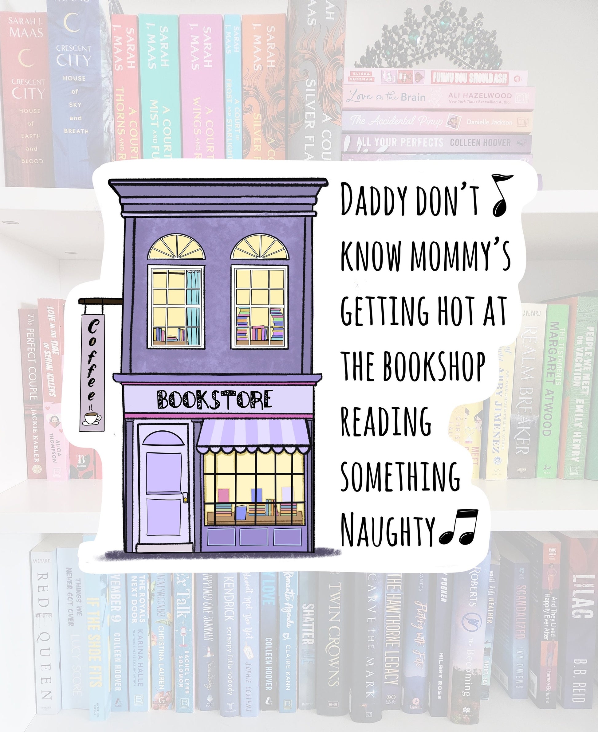 Bookshop Smut Reader Sticker - Booktok Bookish Gift