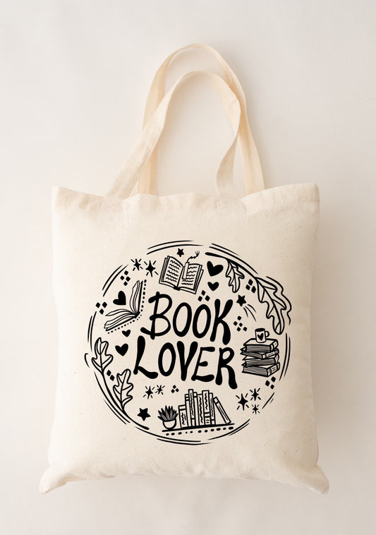 Book Lover Cotton Tote Bag | Bookish Design