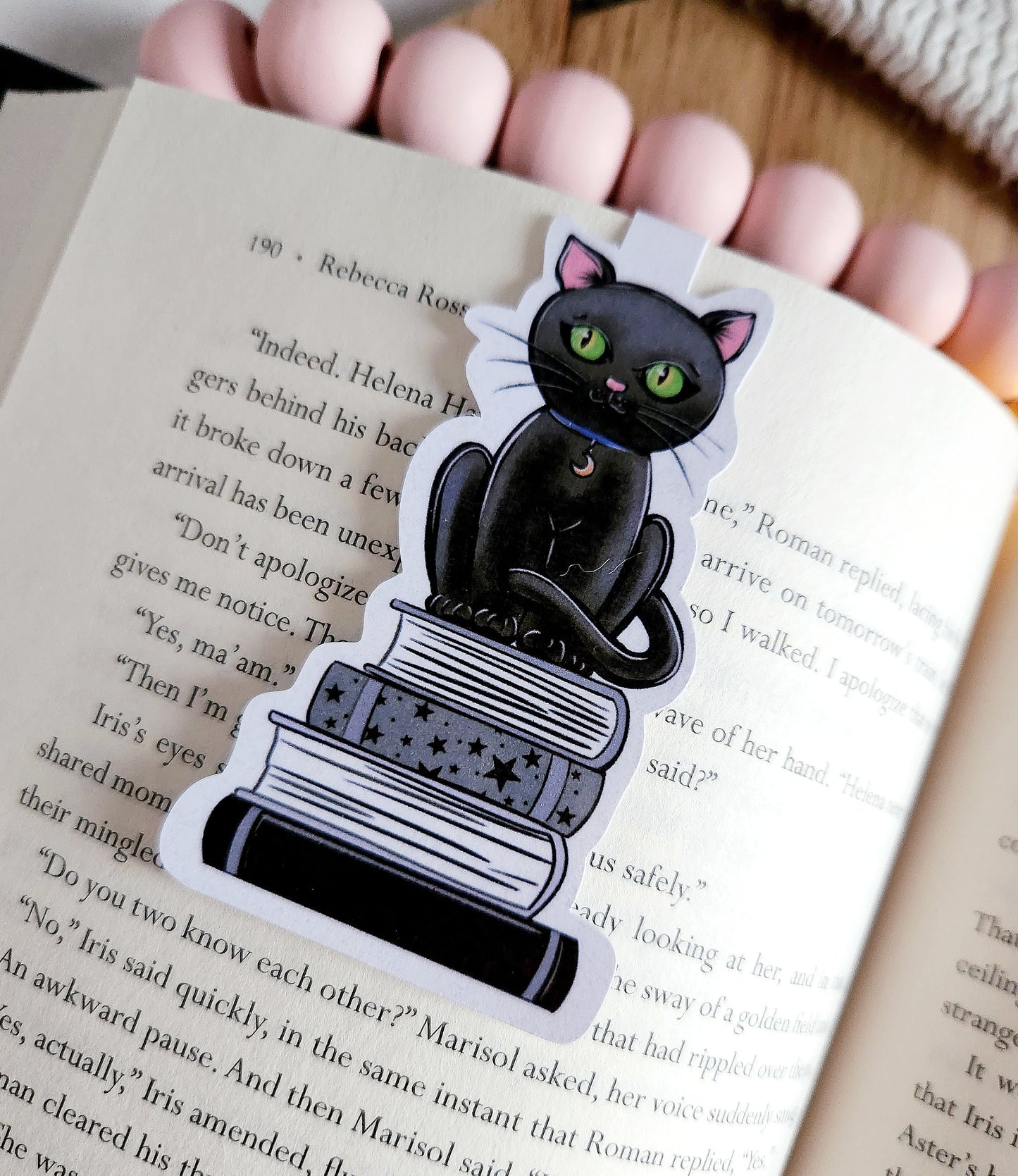 Stanley the Cat Magnetic Bookmark | Book Lover Gift