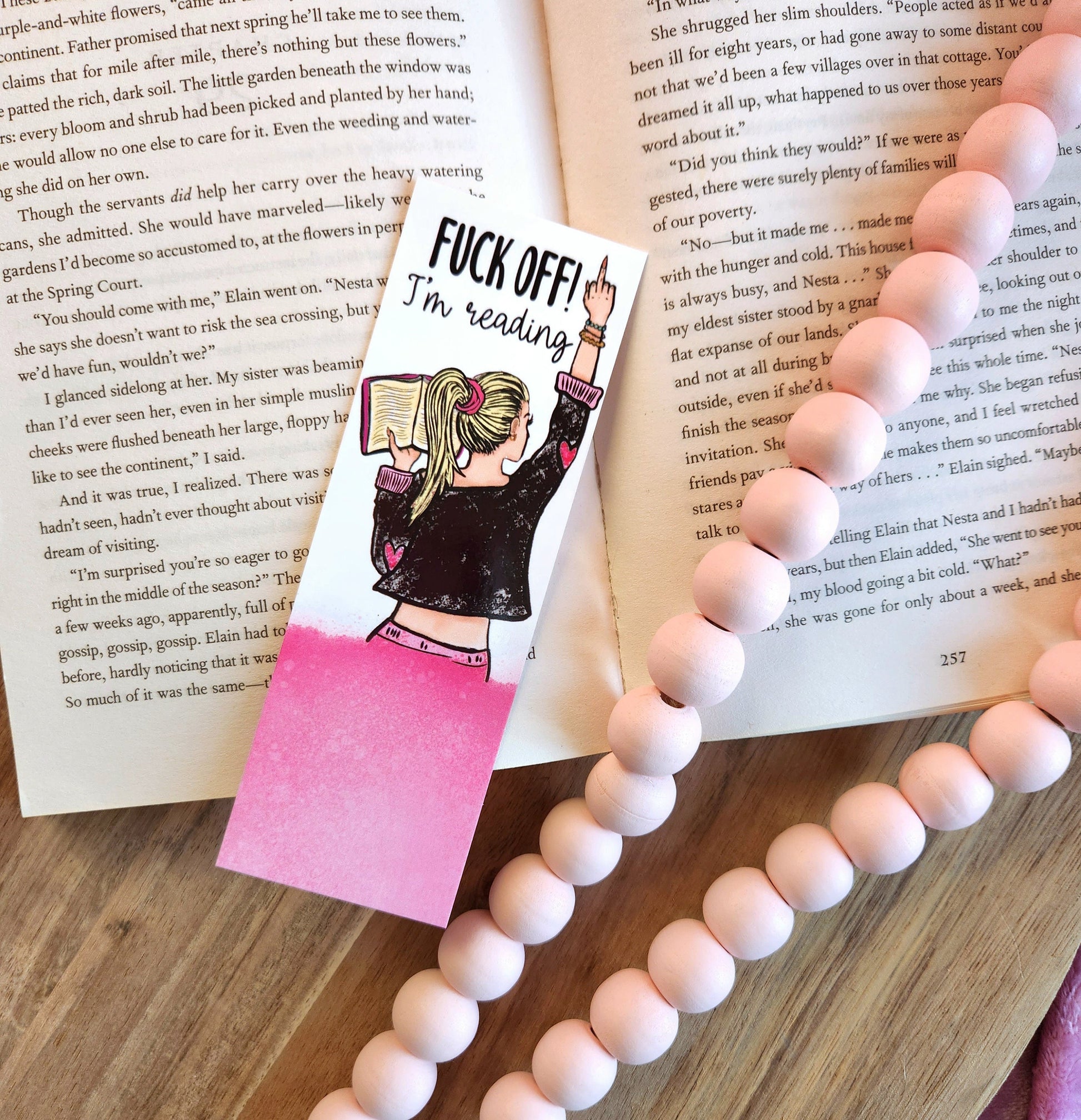 F*** Off! I'm reading bookmark | bookmarks | bookish gifts | book merch | book accessories | reader | booktok | book addict