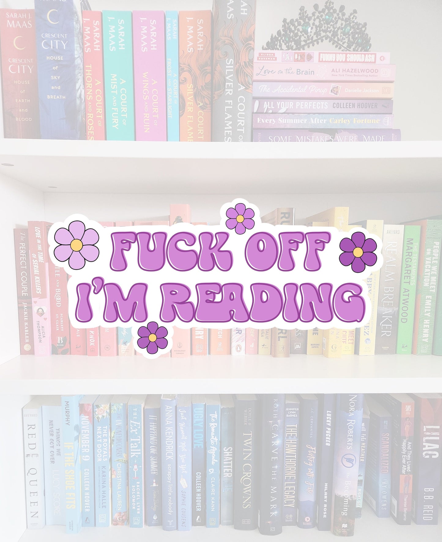F*** off I'm reading - Sticker | bookish merch | bookish gifts | book addict | reader | laptop stickers / books | happy reader